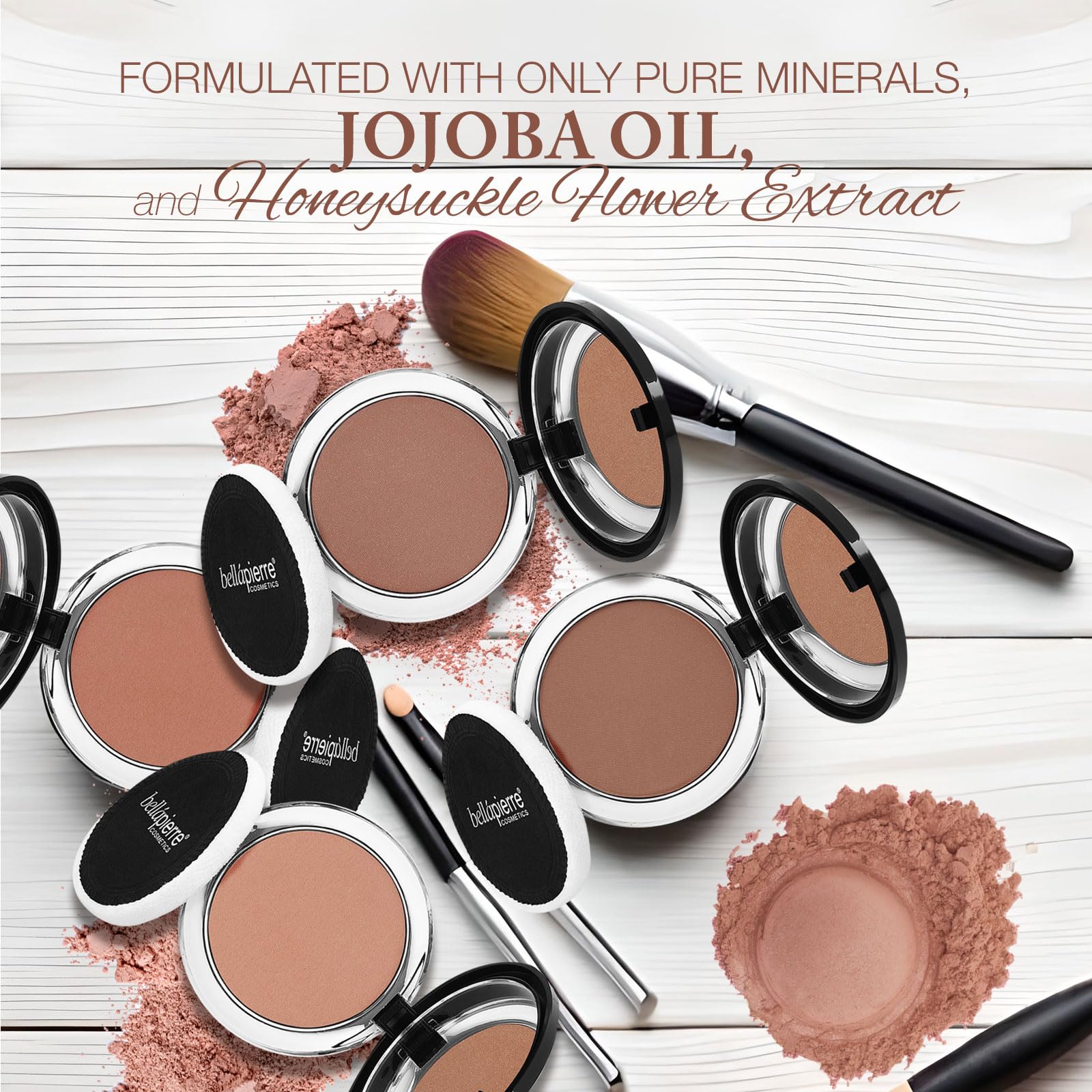 Bellapierre Compact Mineral Blush | Warm Dewy Glow | Non-Toxic And Paraben Free | Suitable For All Skin Types | Compact Case - 0