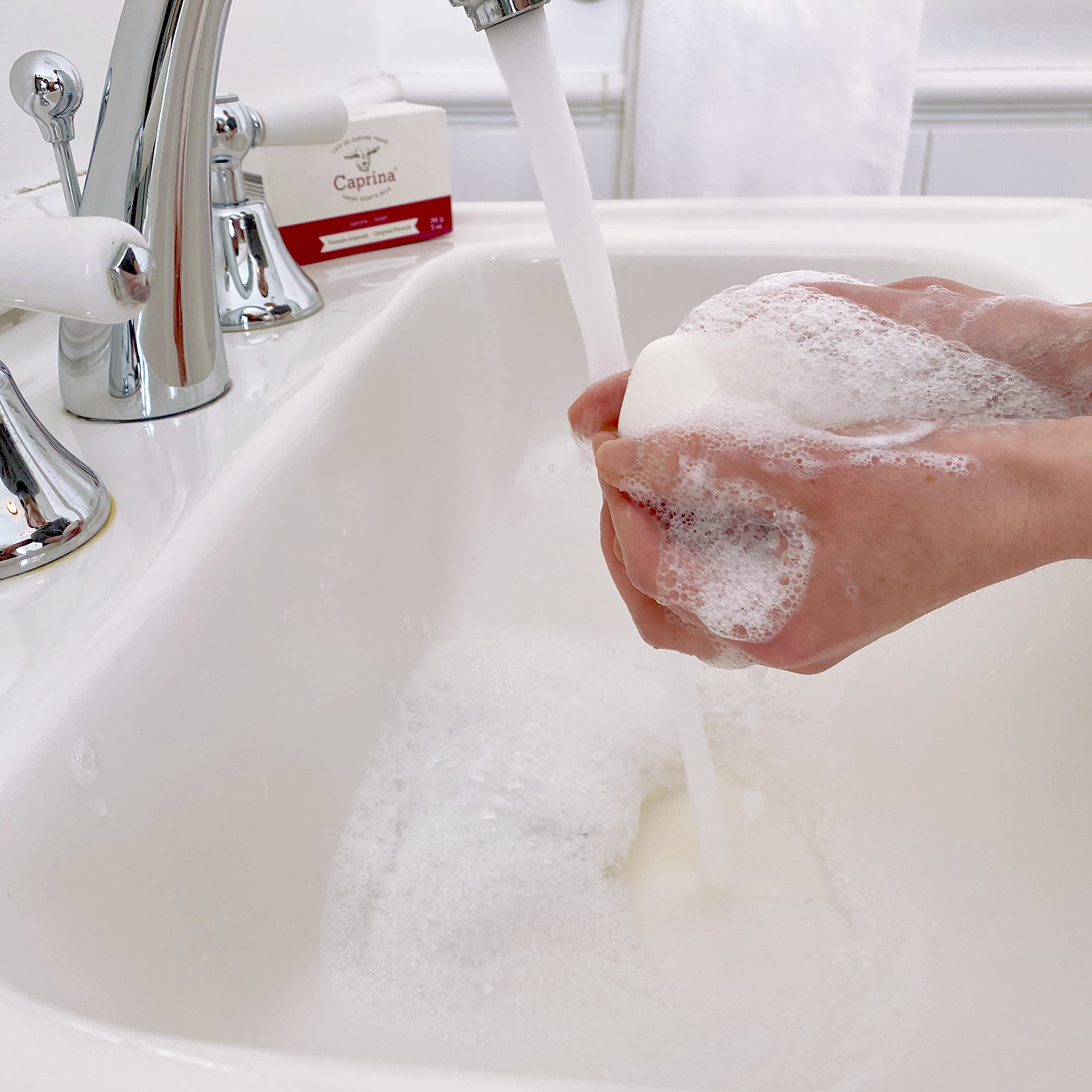 Caprina Canus Fresh Goat'S Milk Soap Original Formula, 3.2 Ounce Each, Pack Of 6