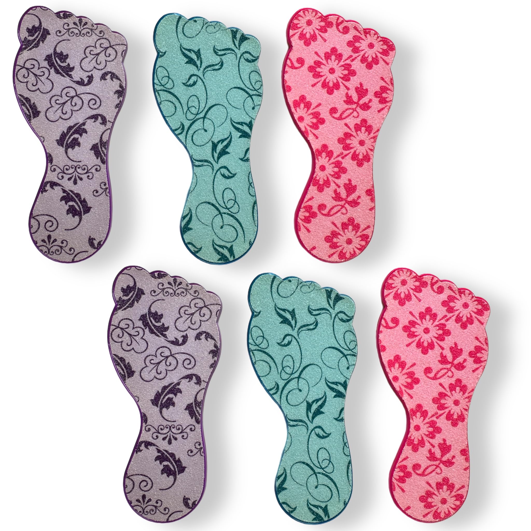 6pc ALAZCO Foot File Callus Remover for Feet Heel Exfoliate Pumice Stone Diabetic Feet Scrubber Dead Skin Remover Salon SPA DIY 