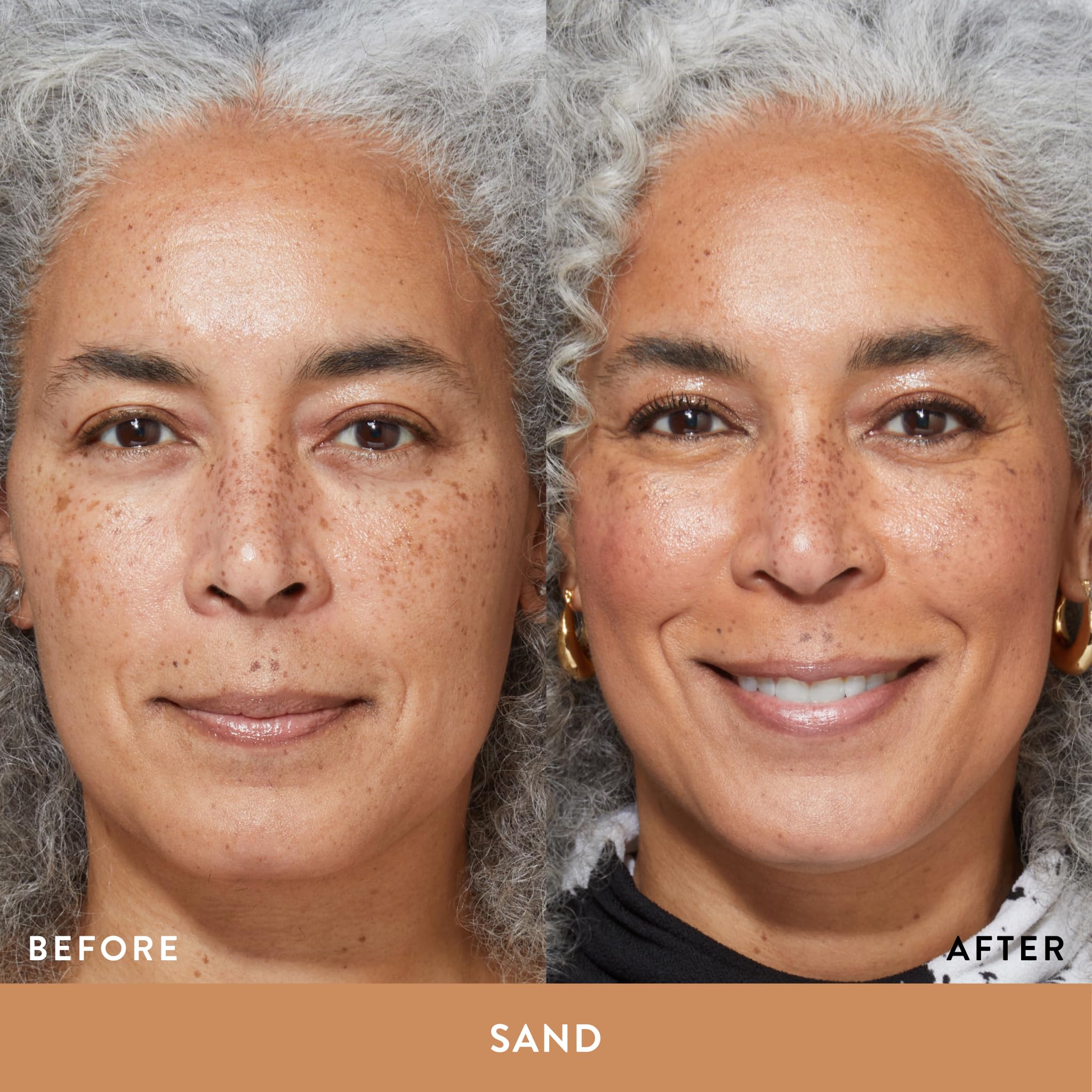 LAURA GELLER NEW YORK Better Than Block Skincare-Infused Serum Foundation with Broad Spectrum SPF 50+, Sand