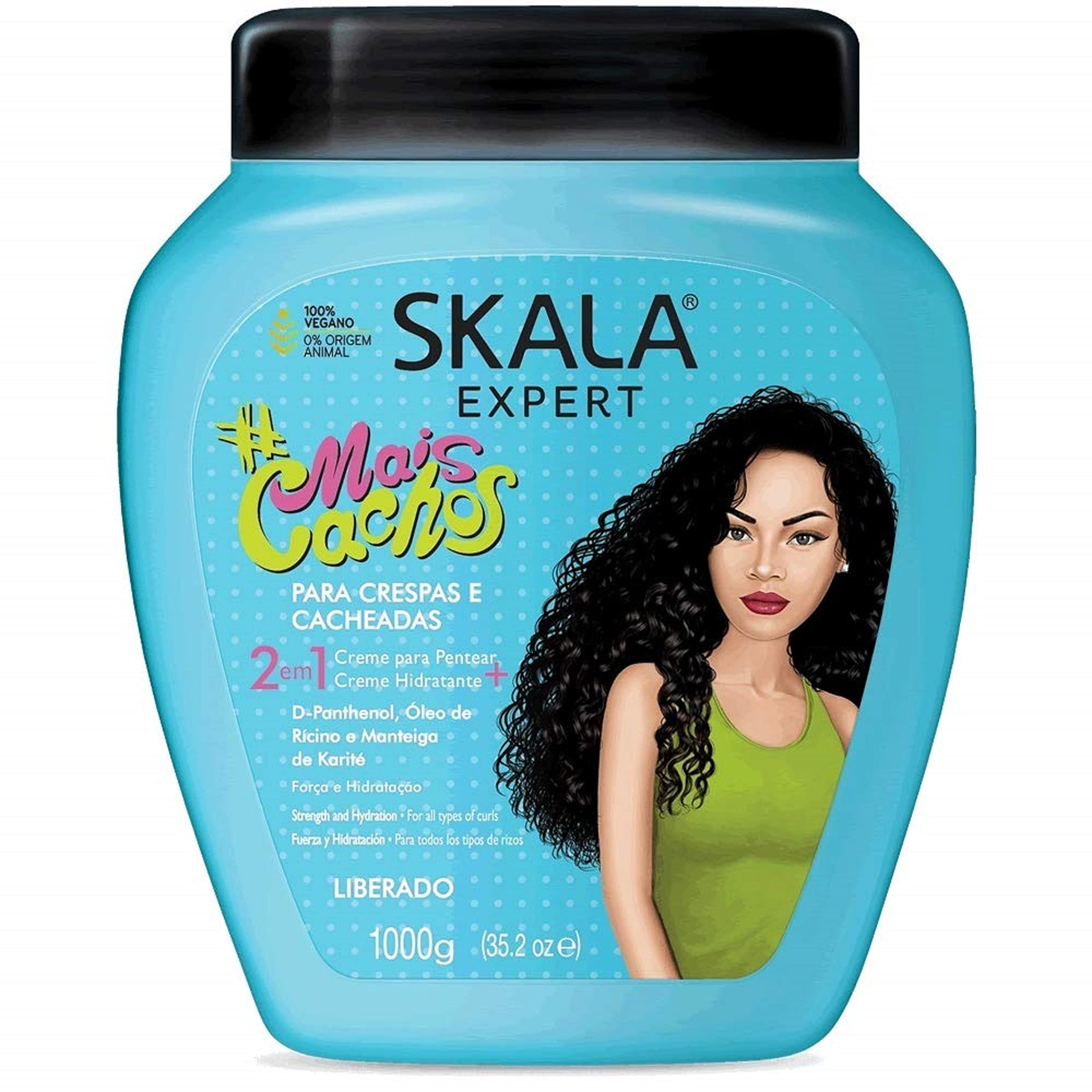 SKALA 2-in-1 Conditioning Treatment Cream for Curly Hair, Anti Frizz, 35.2 Oz, Vegan - Model 30706
