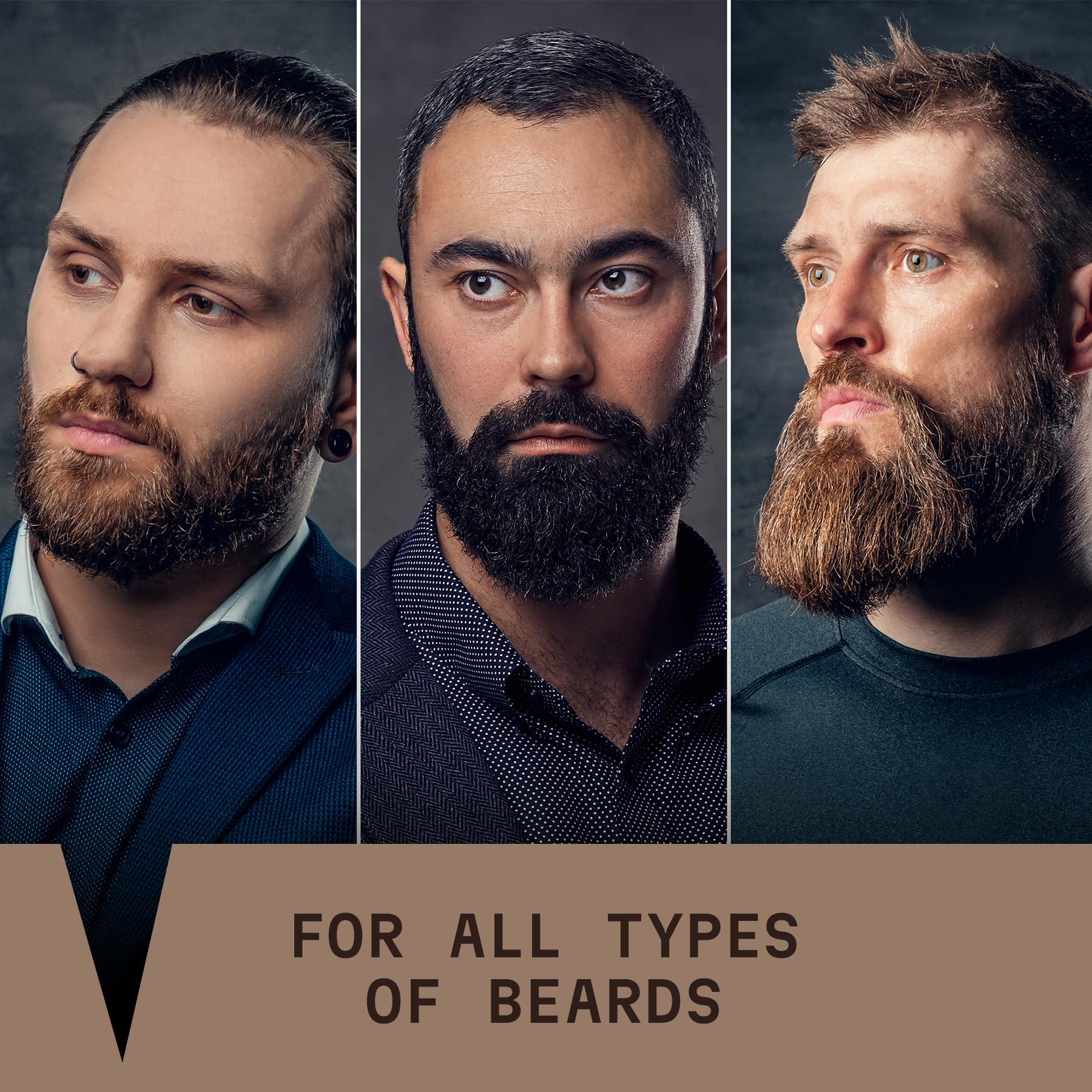 Striking Viking Beard Wash/Beard Shampoo (17 Oz) Sandalwood Scent - Beard Shampoo For Men Paraben & Sulfate Free - Deep Cleansin