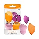 Real Techniques Miracle Complexion Assorted Beauty Sponges Makeup Blender, For Blending & Sculpting, Full Coverage, Professional