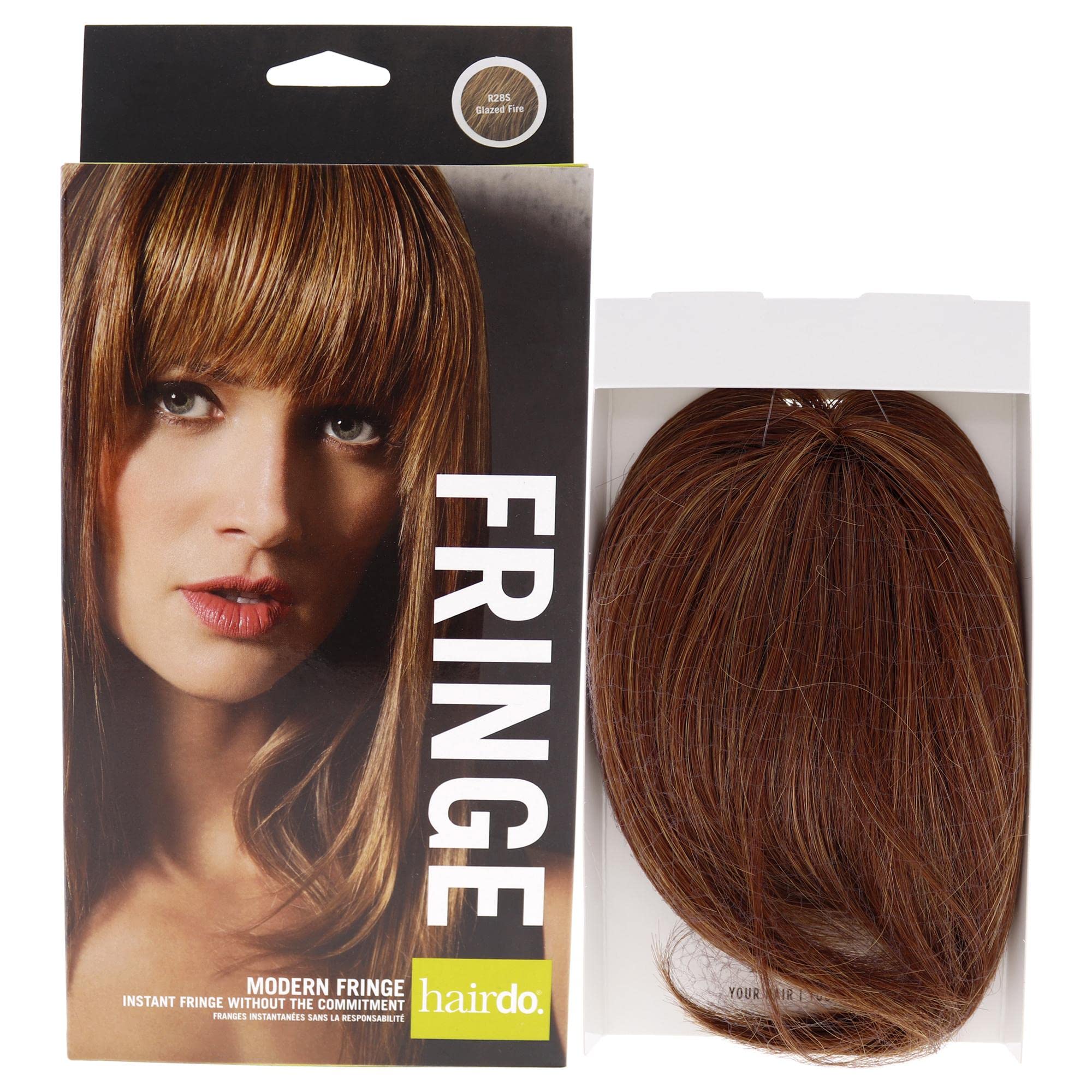 Modern Fringe Clip In Bang - R28S Glazed Fire By Hairdo For Women - 1 Pc Hair Extension