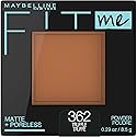 Maybelline Fit Me Matte + Poreless Pressed Face Powder Makeup & Setting Powder, Truffle, 1 Count