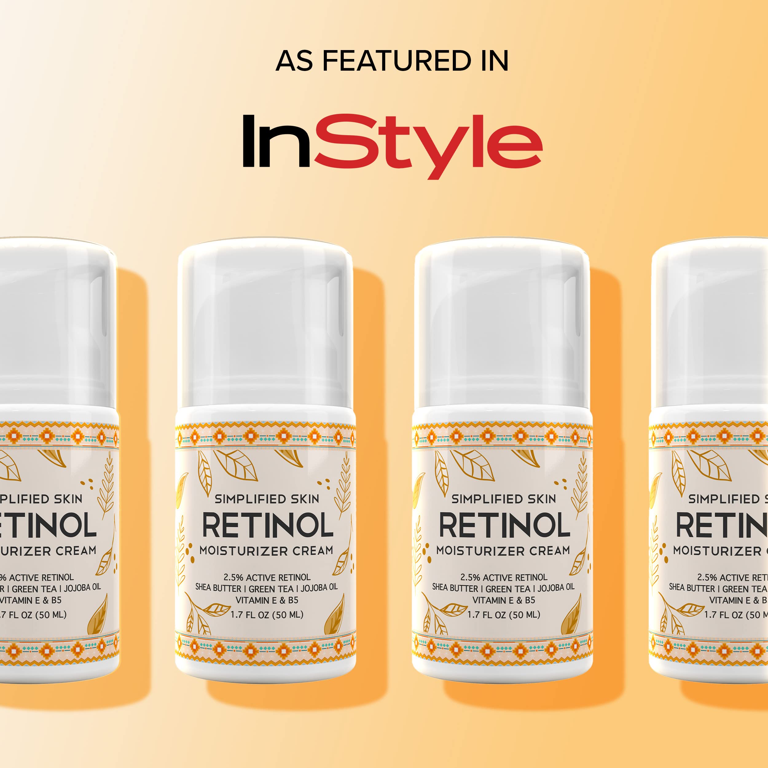 25% Retinol cream Face Moisturizer w Vitamin E & Hyaluronic Acid for Wrinkles & Acne - Eye cream - Anti Aging Facial Skin care P