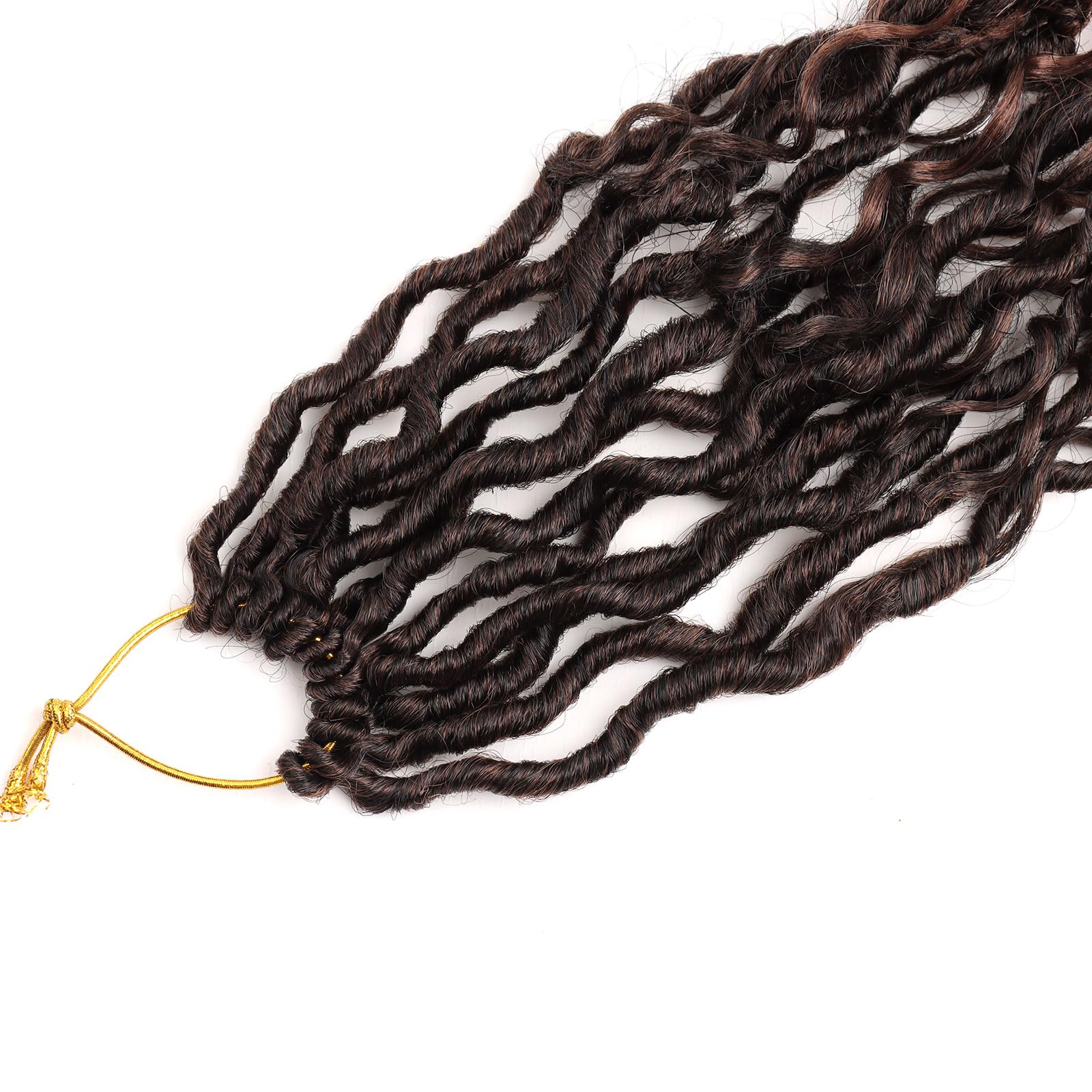 Lmzim 14 Inch Goddess Locs Crochet Hair 8 Packs Boho Locs Crochet Braids,Hippie Locs Crochet Hair For Black Women Faux Locs Croc