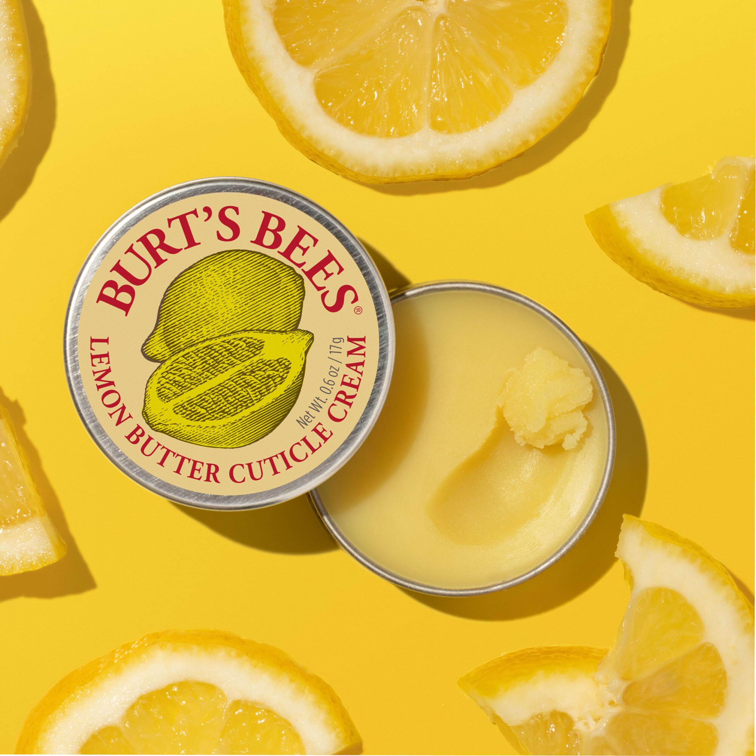 Burt's Bees Moisturizing Cuticle Cream, 100% Natural, 0.6 oz (3-Pack), Green