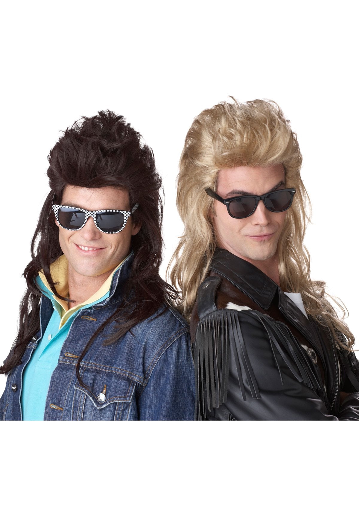 California Costumes 80S Brown Rock Mullet Wig Standard