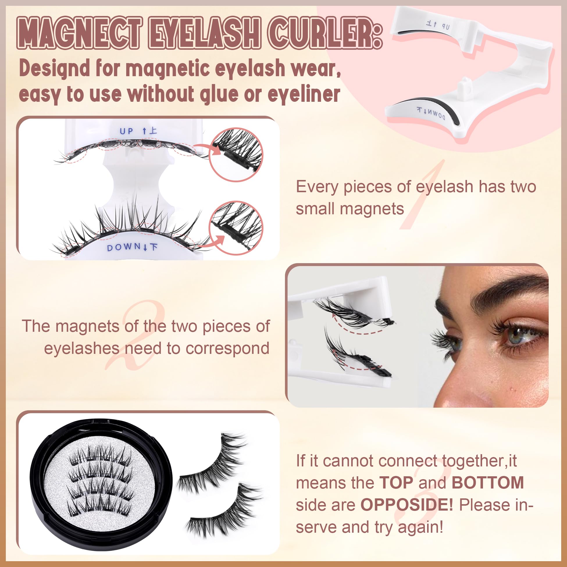 Wiwoseo Magnetic Eyelashes Natural Look Magnetic Lashes No Glue Or Eyeliner Needed Magnetic Eyelashes Without Eyeliner Magnetic