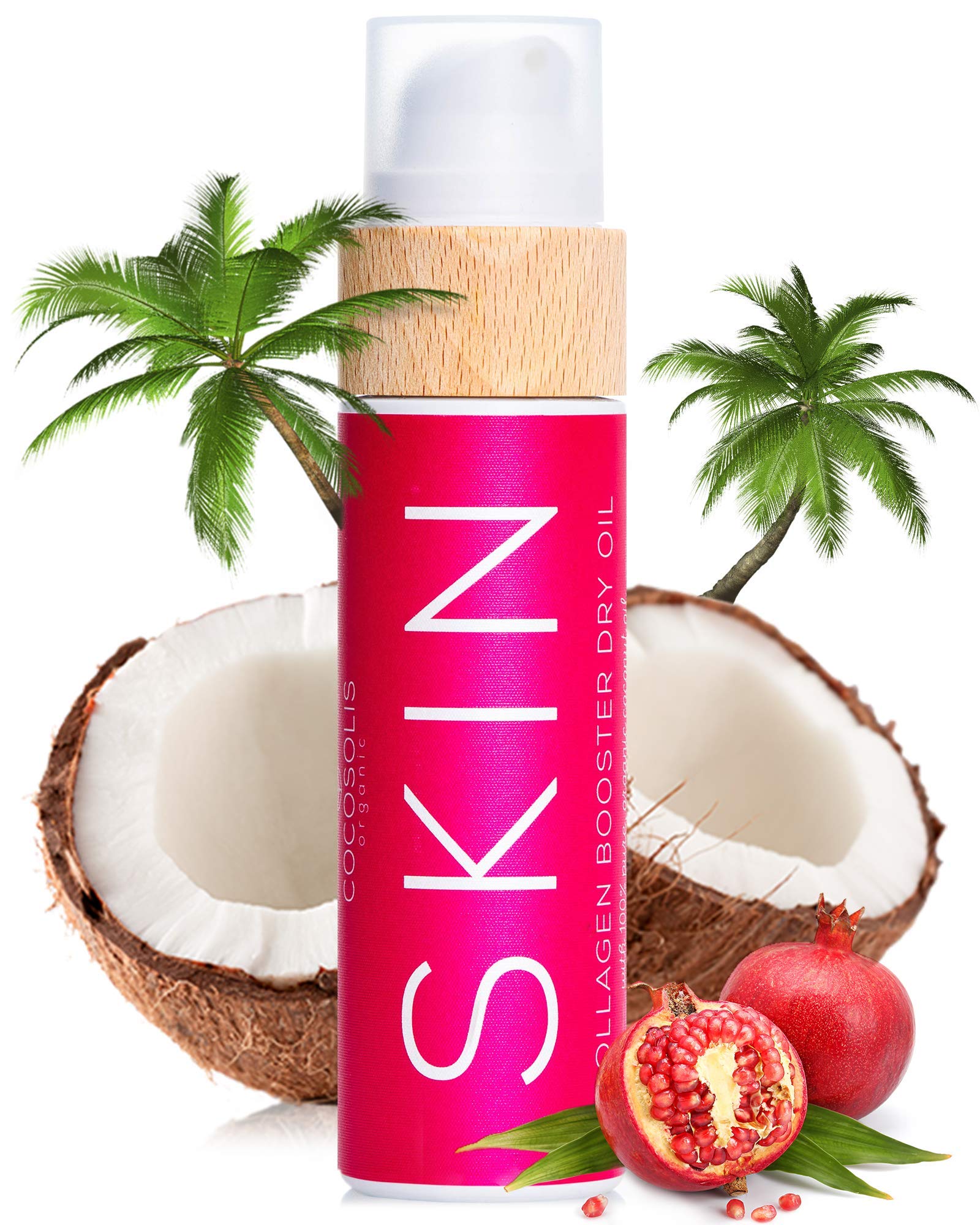 COCOSOLIS SKIN Collagen Booster Bio Oil - Anti-Aging Collagen Lotion for Skin Tightening with Rosehip and Essential oils - Colla