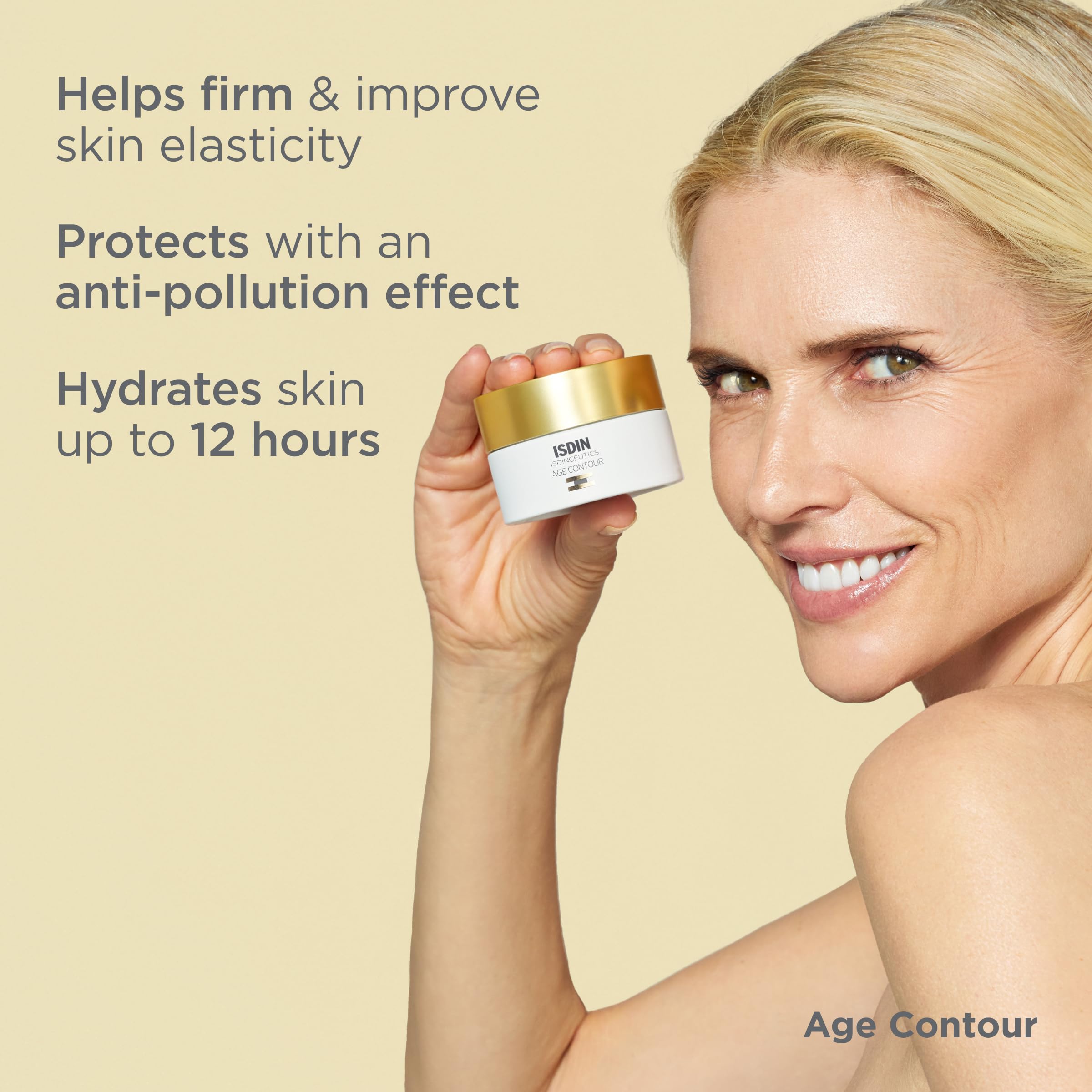 Isdin Age Contour Face And Neck Cream Moisturizing And Firming Action 1.8 Fl Oz