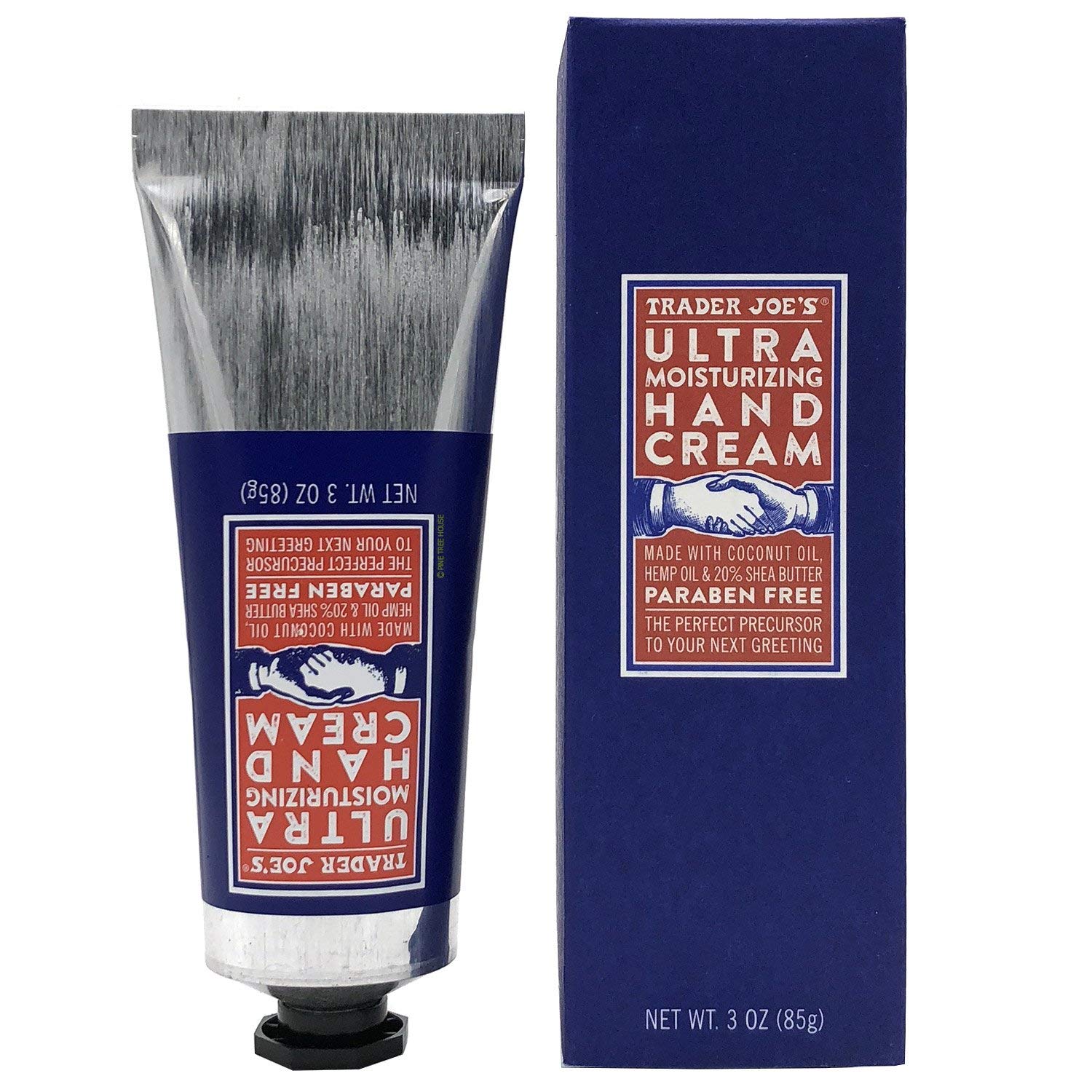 Trader Joes Ultra Moisturizing Hand cream - 20% Pure Shea Butter, Enriched with Hemp Seed Oil & coconut Oil essential fatty acid