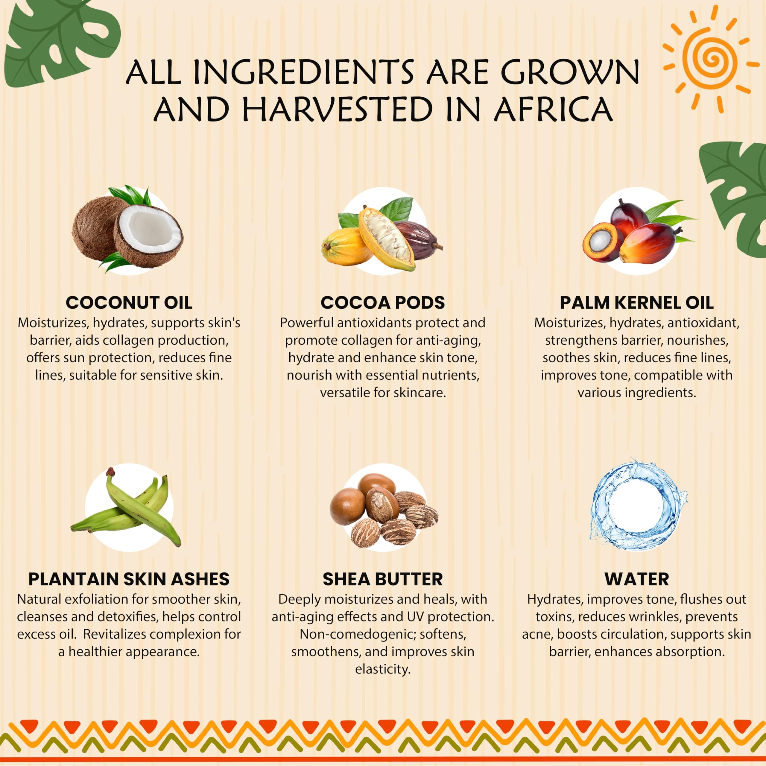 Raw African Black Soap Bar 8 Oz. - 100% Pure Natural From Ghana. Acne Treatment, Aids Against Eczema & Psoriasis, Dry Skin, Scar