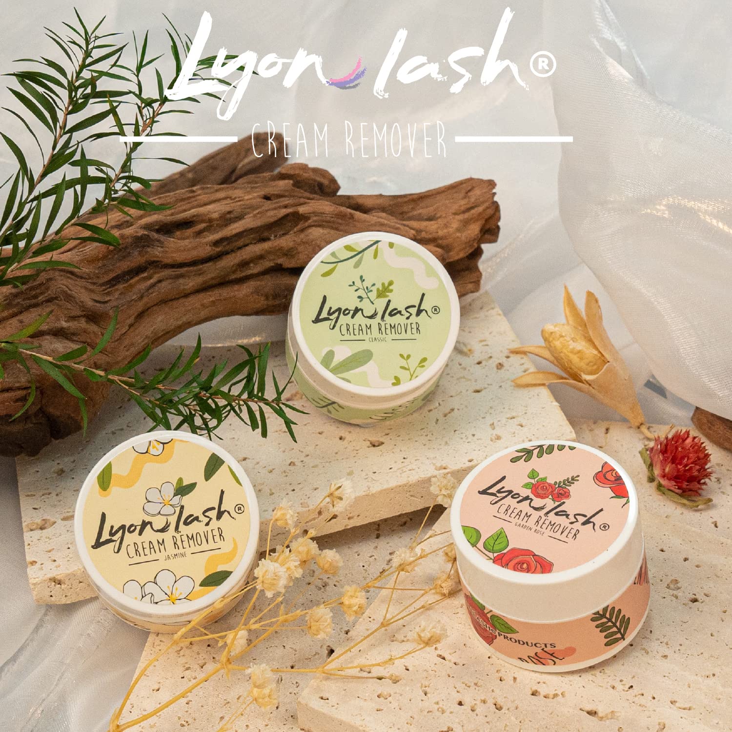 Lyonlash Pro Gentle Cream Remover 15G 0.51Fl. Oz | Removes Eyelash Extension Glue Effectively| Low Irritation For Sensitive Skin