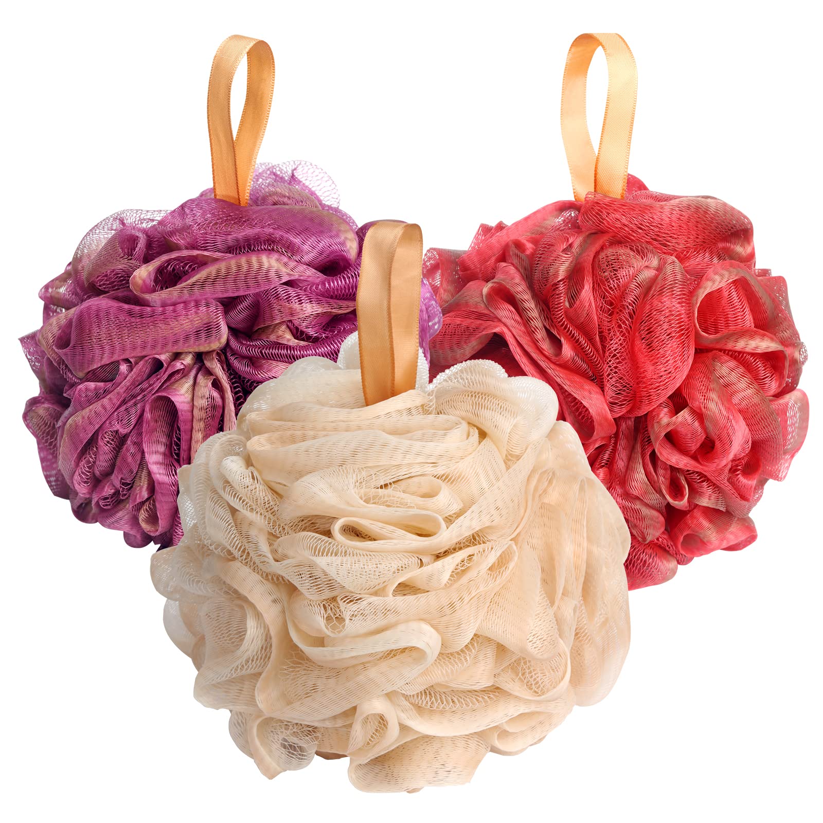 Fishent Bath Loofah Sponge 60G Soft Mesh Ball, ?????????? ???????????? ???????? ?????? ???????? ????????, Loofah Shower Scrubber