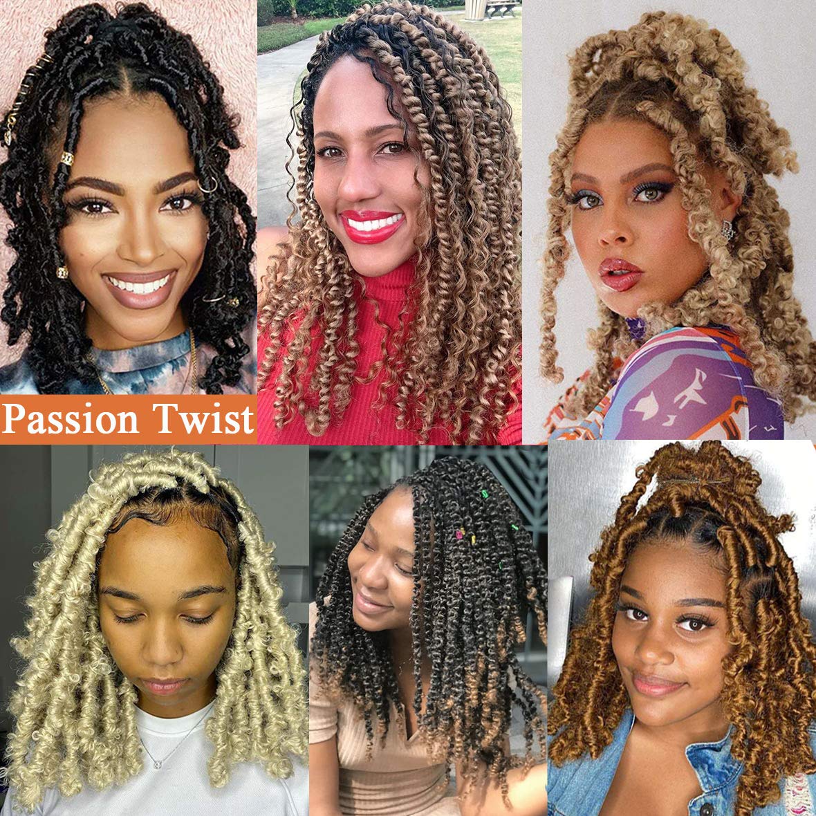 Leeven 12 Inch Water Wave Crochet Hair For Passion Twists 7 Packs Short Bob Passion Twist Hair For Butterfly Locs Natural Black
