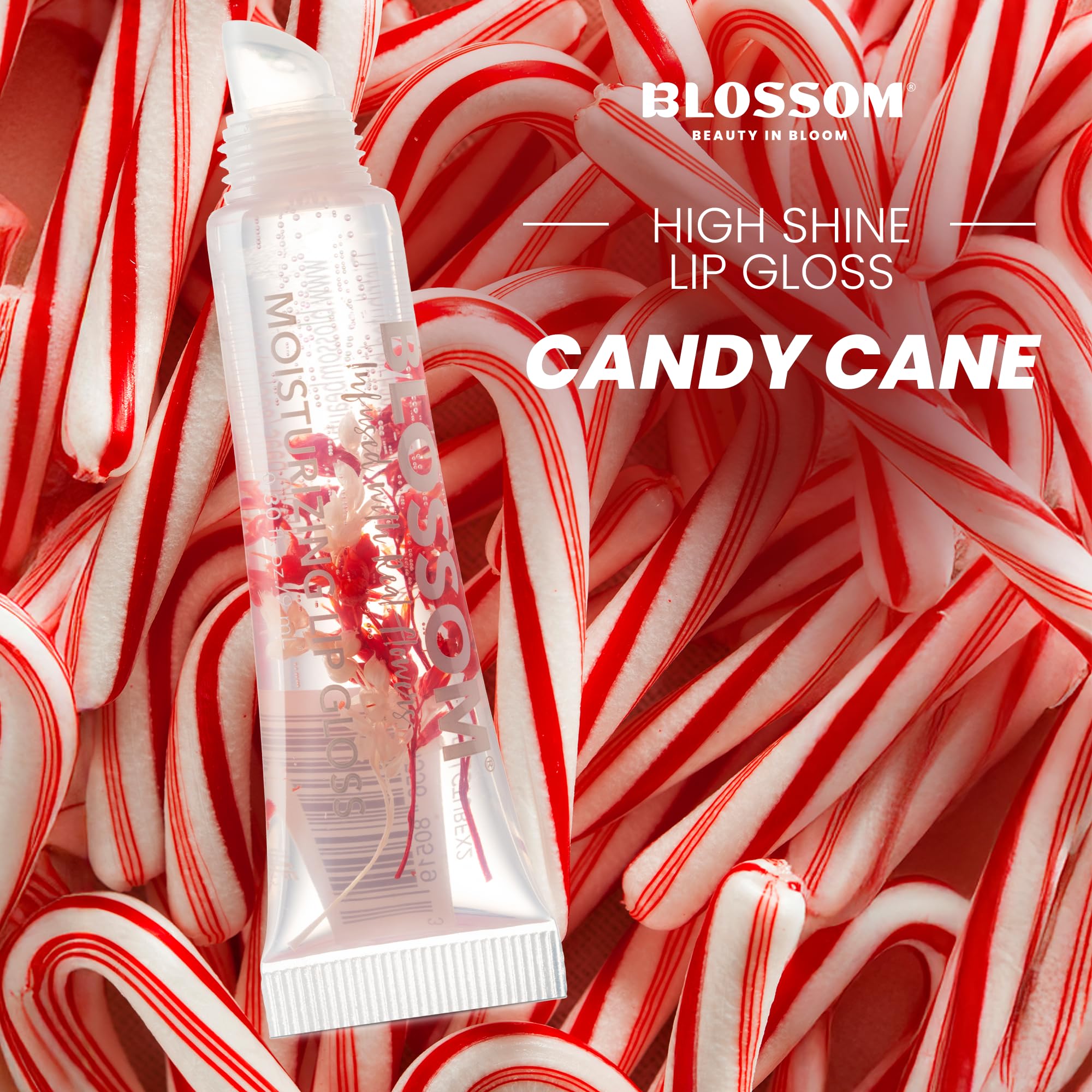 Blossom Scented Roll On Lip Gloss, Moisturizing Lip Gloss Tubes, Hydrating & Strengthening Scented Cuticle Oil With Real Flowers