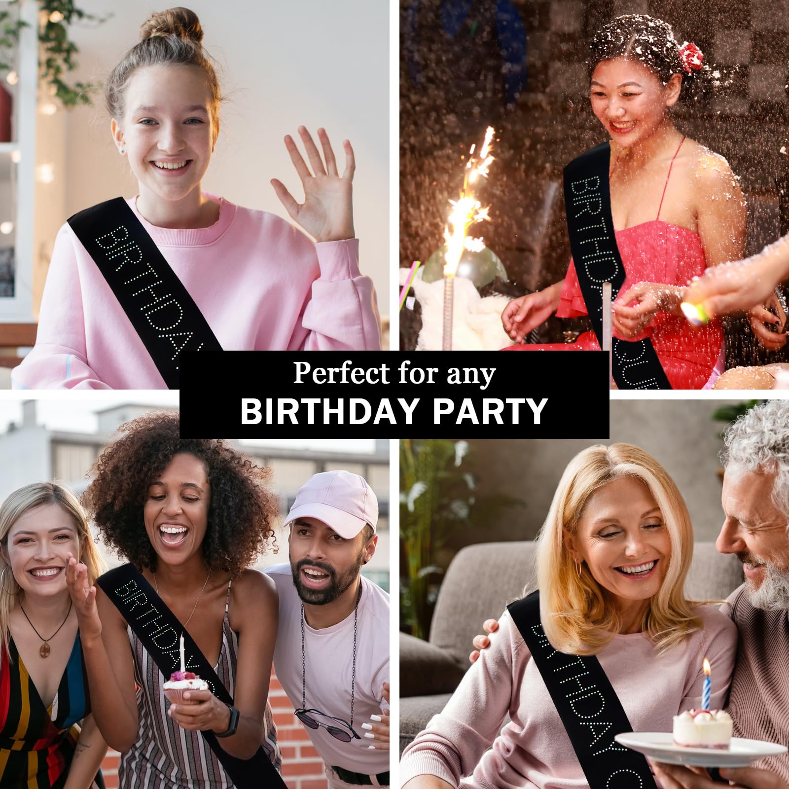Cieher Birthday Queen Sash Birthday Sashes For Women Girls Birthday Sash Rhinestones Birthday Girl Sash Birthday Gifts Birthday