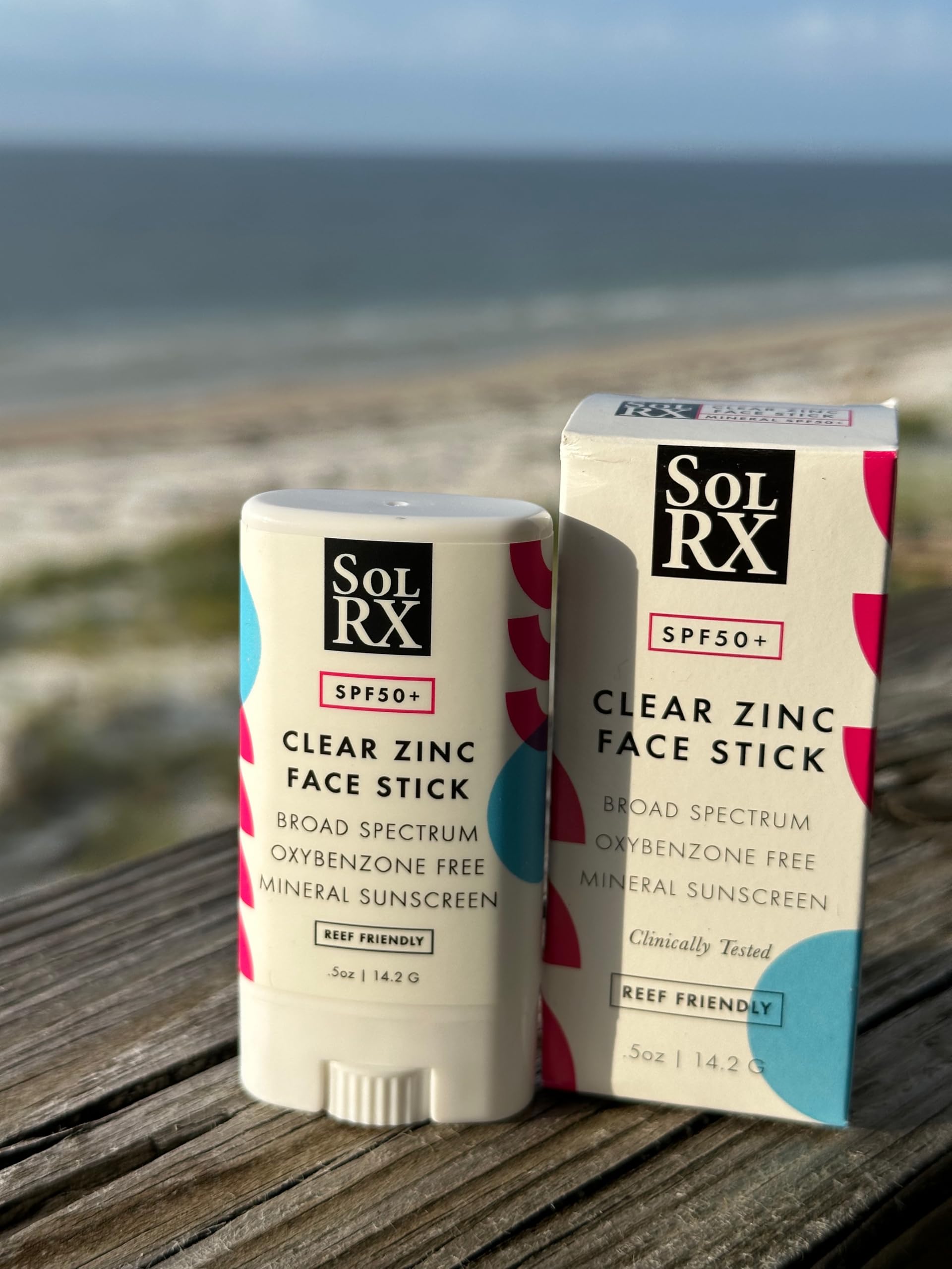 Solrx Mineral Spf 50 Sunscreen Stick For Face - Zinc Oxide Sunsceen Stick, Clear, Non-Greasy