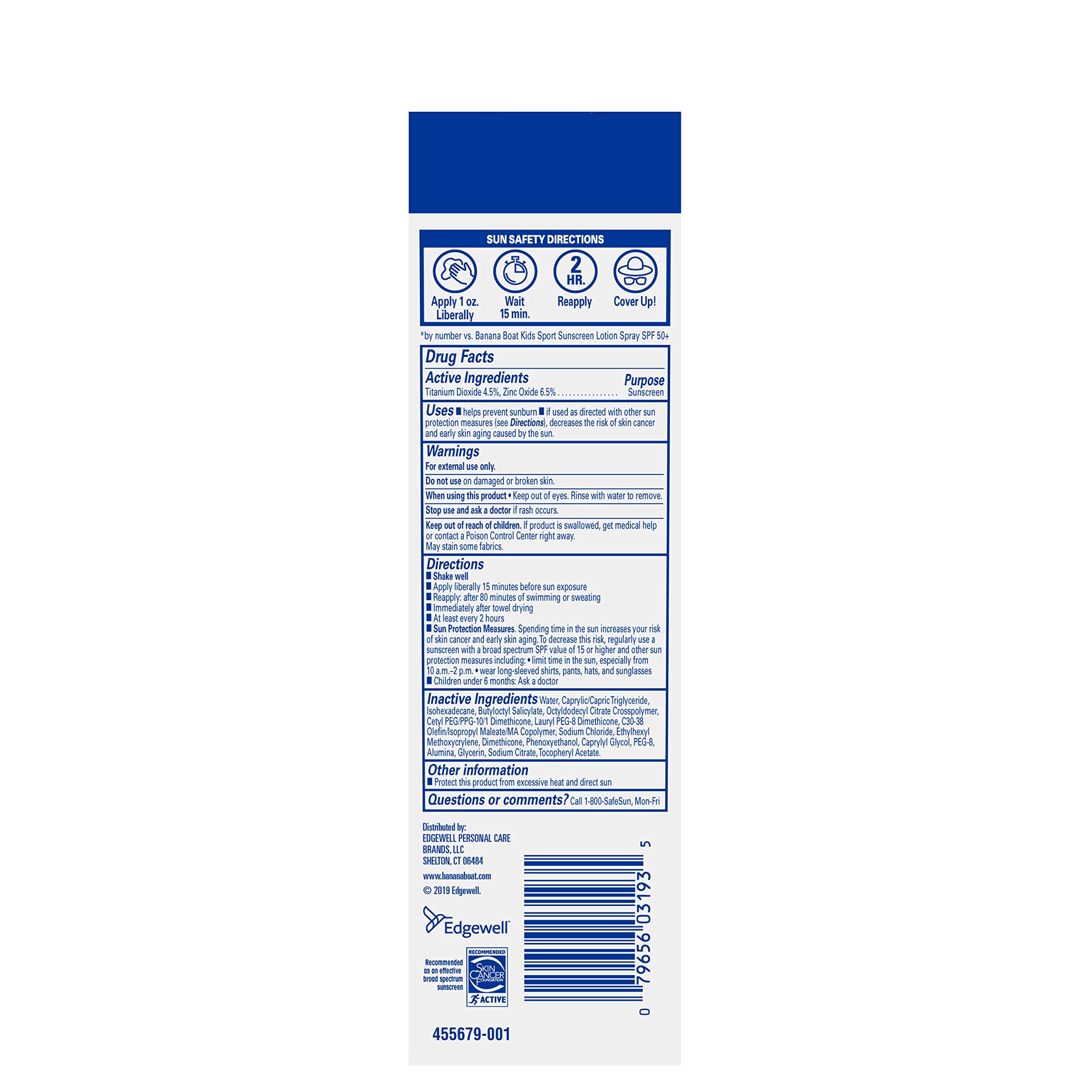 Banana Boat Kids 100% Mineral Sunscreen Lotion Spf 50, Twin Pack | Kids Sunscreen, Kids Sunblock, Banana Boat Mineral Sunscreen