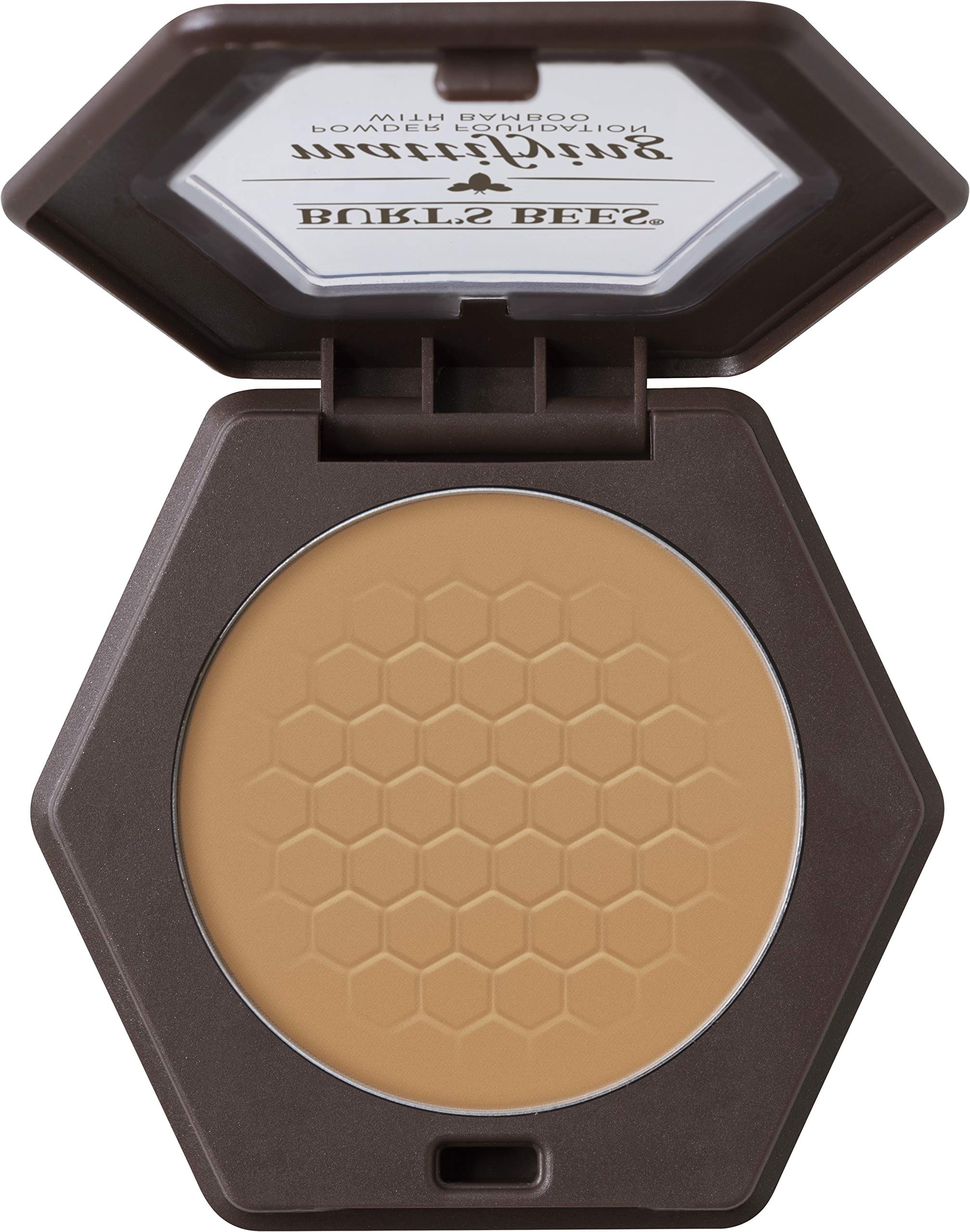 Burts Bees 100% Natural Mattifying Powder Foundation, Nutmeg - 0.3 Ounce (Pack Of 2)