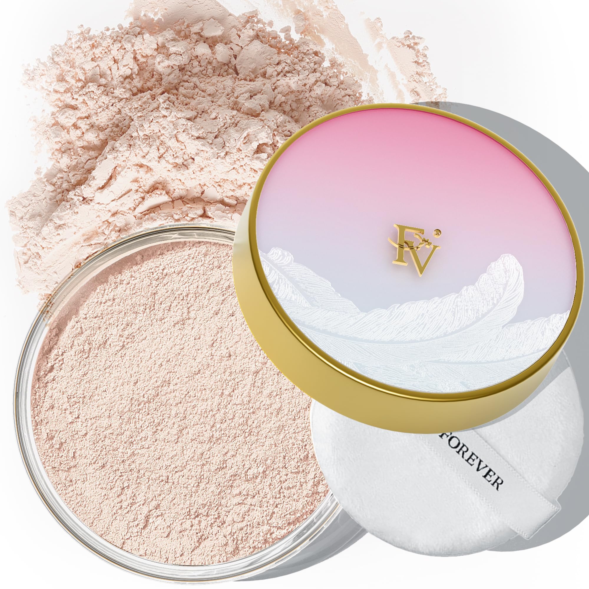 Fv Translucent Powder Setting Powder, Oil-Control & Long Lasting Loose Face Powder, Matte Finish, Lightweight & Blurring Pores S