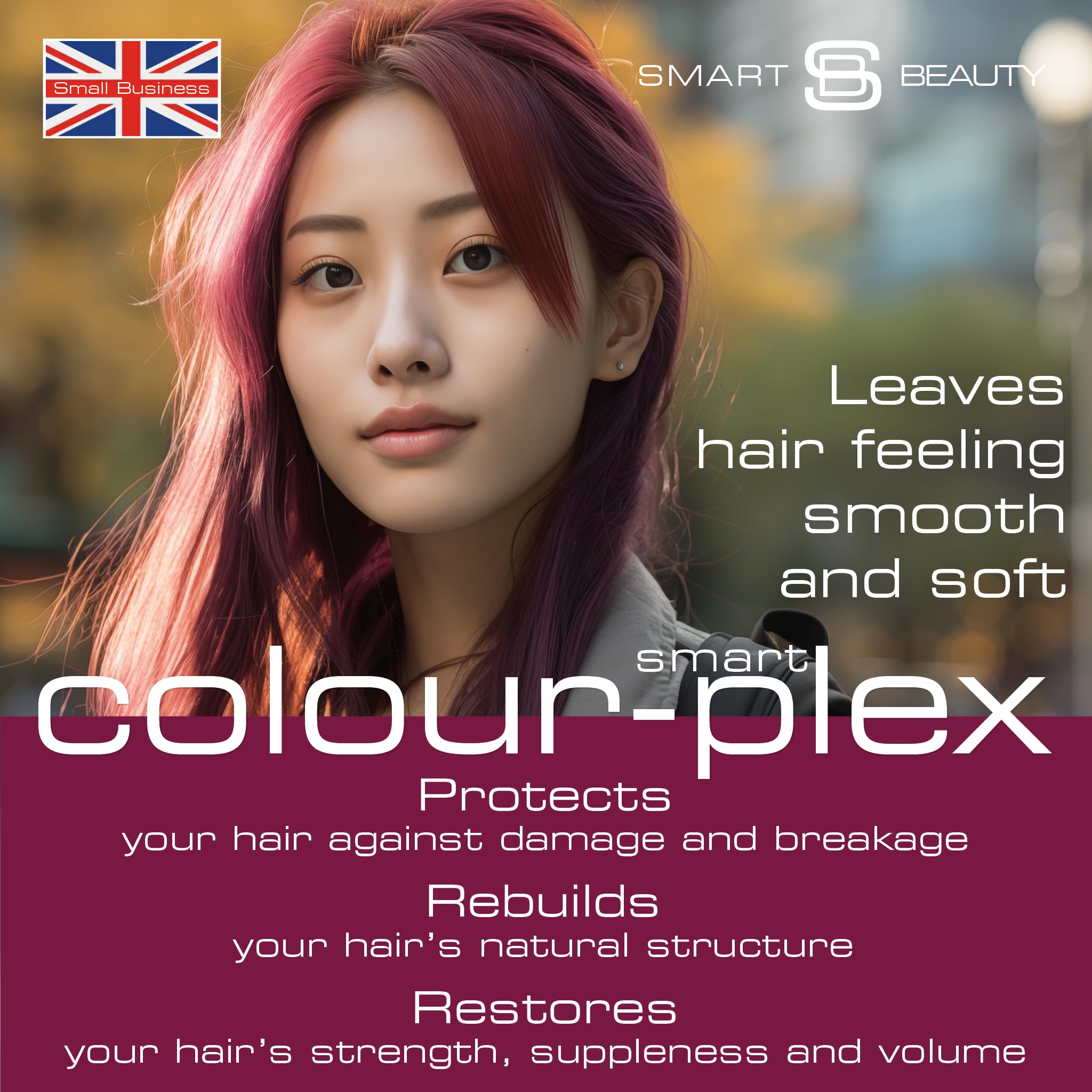Plum Hair Dye Permanent with Plex Hair Anti-breakage Technology  PPD Free, Vegan & cruelty Free  Smart Beauty UK