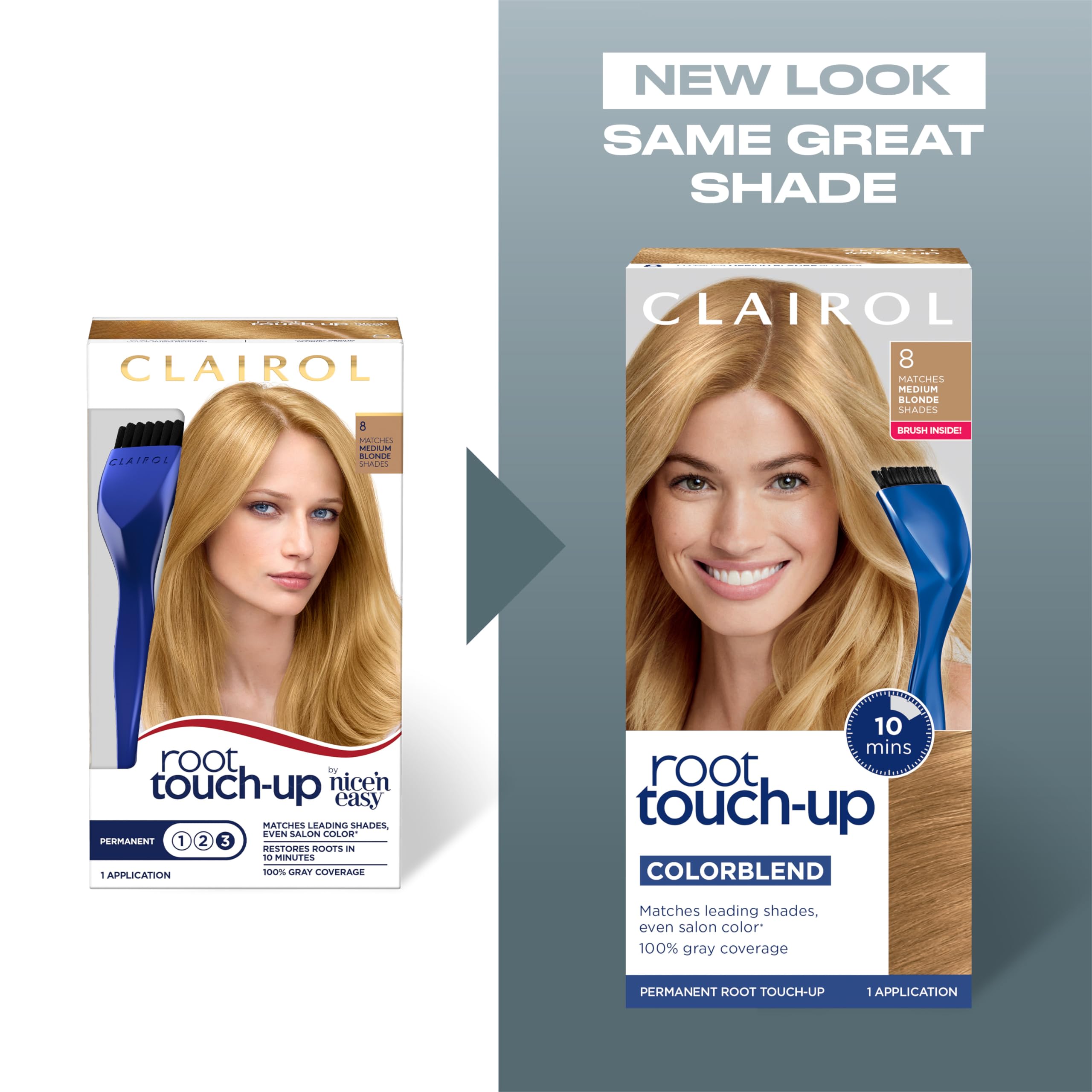 Clairol Root Touch-Up By Nice'N Easy Permanent Hair Dye, 6.5G Lightest Golden Brown Hair Color, Pack Of 1