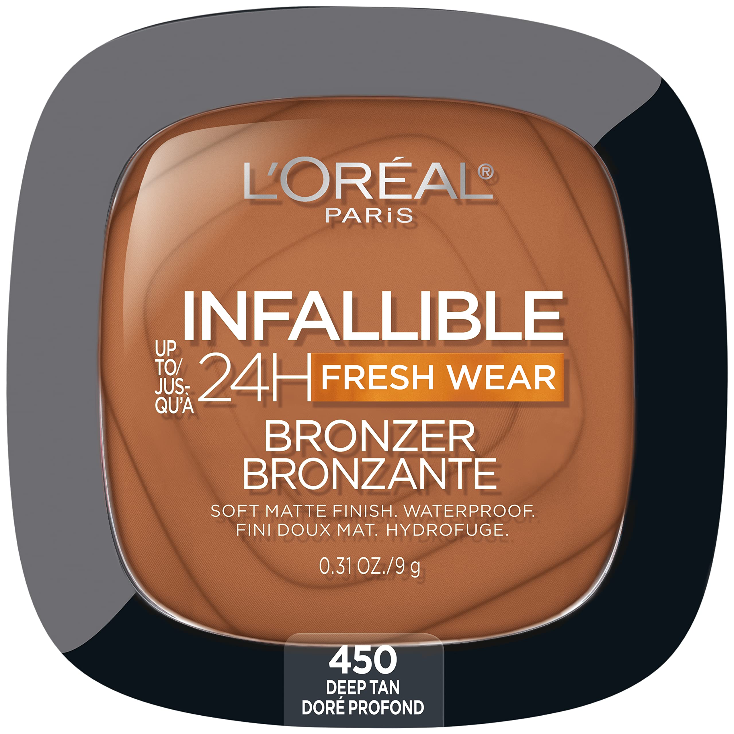 L'Oreal Paris Infallible Up to 24H Fresh Wear Soft Matte Longwear Bronzer. Waterproof, heatproof, Transfer, humidity and sweatpr
