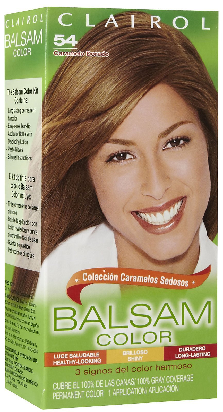 Clairol Balsam Hair Color, Light Golden Brown (54)
