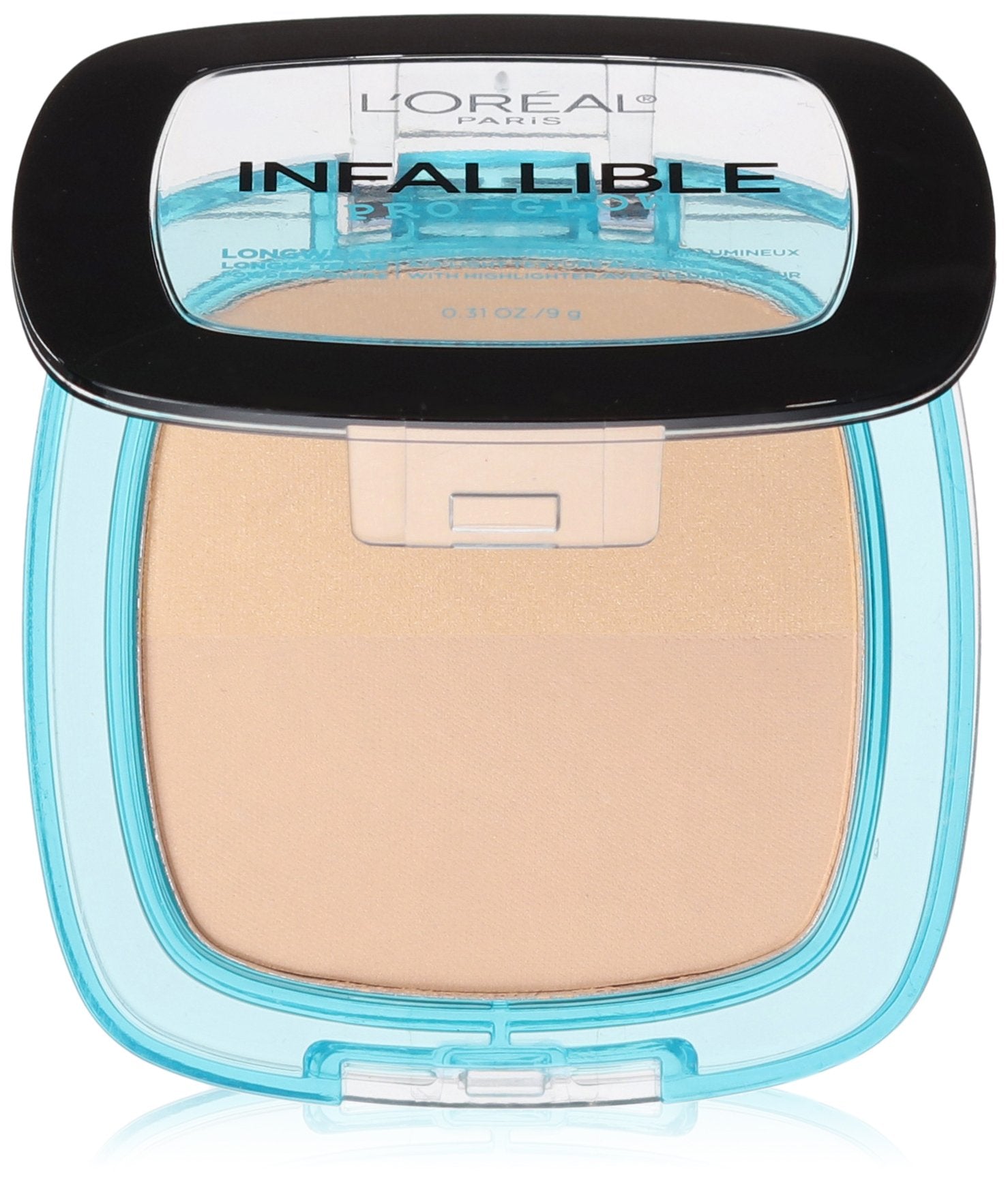 L'Or  al Paris Infallible Pro Glow Pressed Powder, Natural Beige, 0.31 oz.
