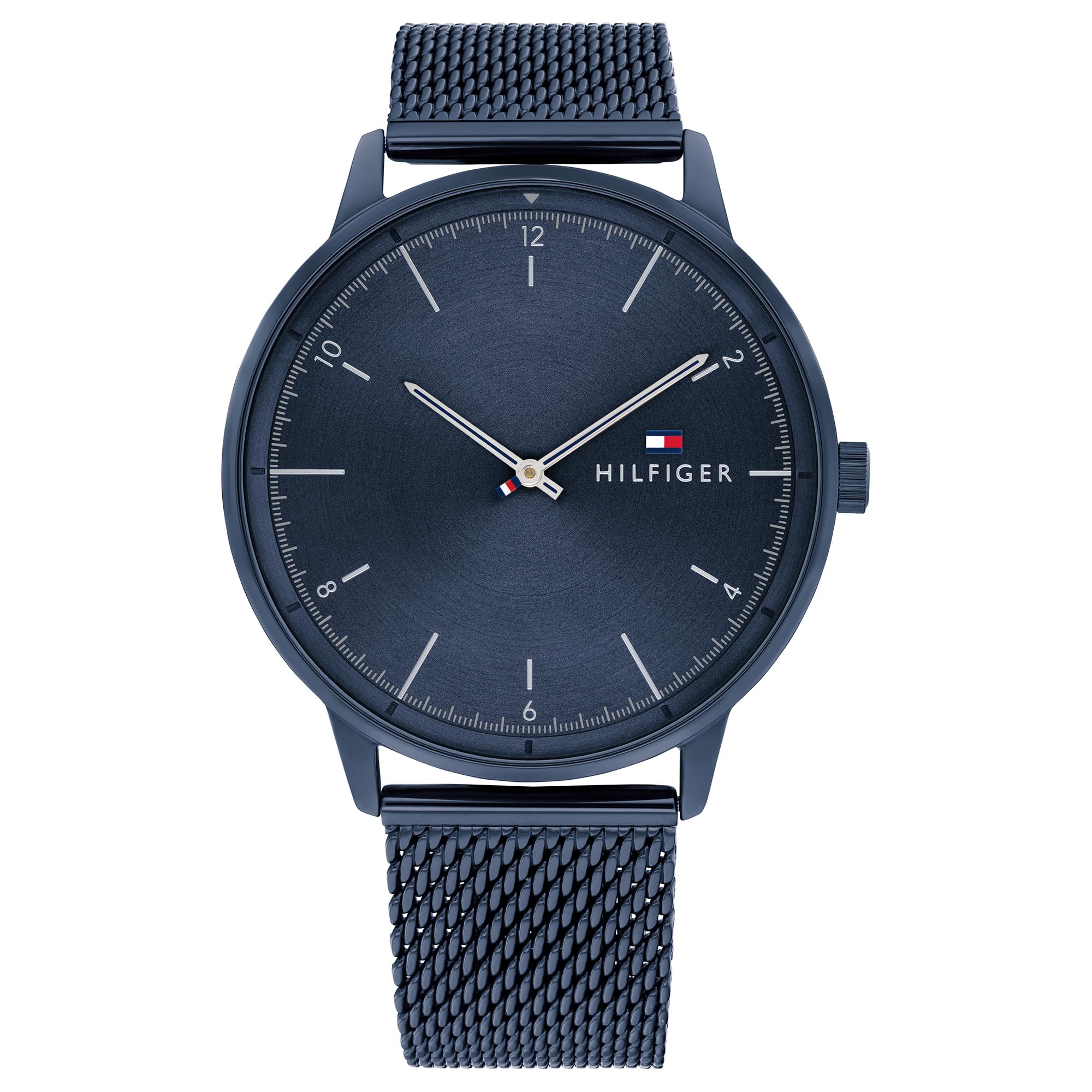 Tommy Hilfiger Analog Blue Dial Stainless Steel Strap Watch For Men