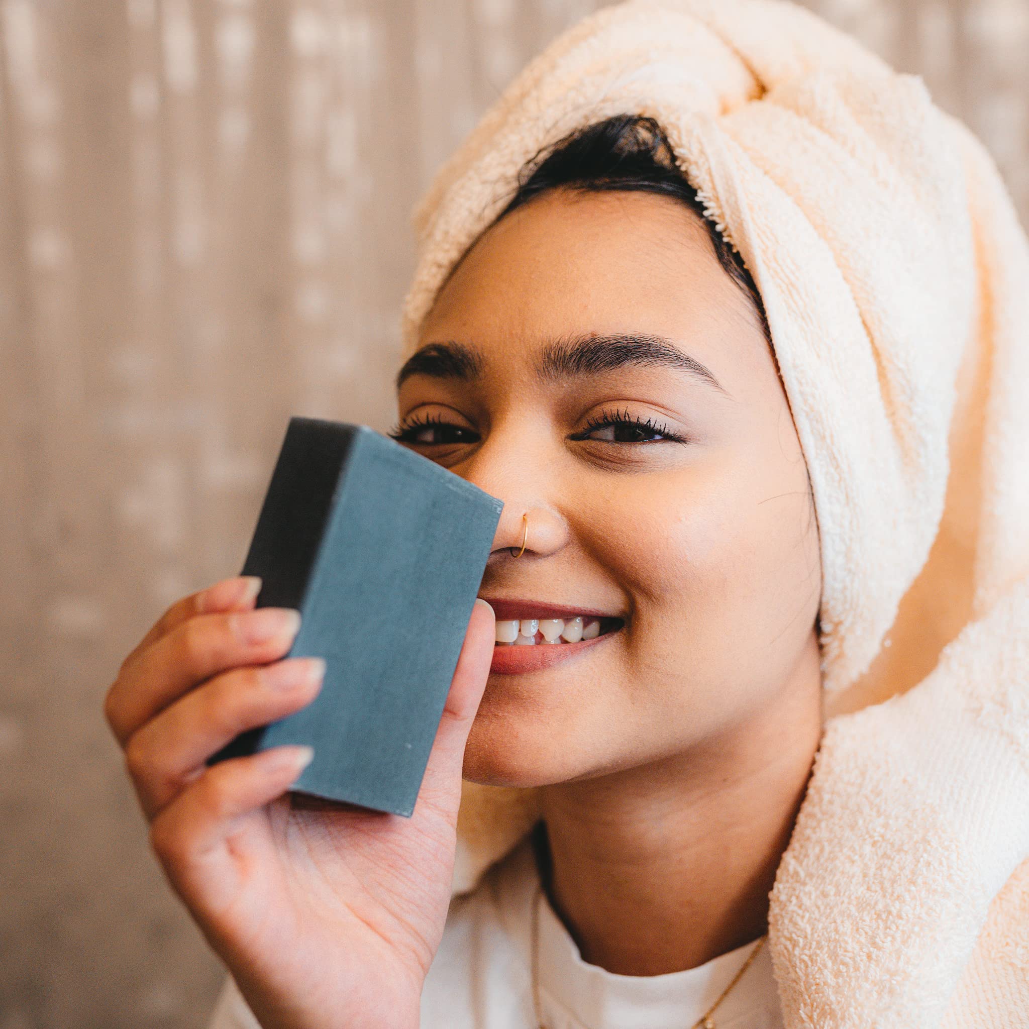 Keika Charcoal Black Soap Bar for Eczema & Psoriasis, 5 oz, Ideal for Oily Skin, Suitable for Men, Women, and Teens