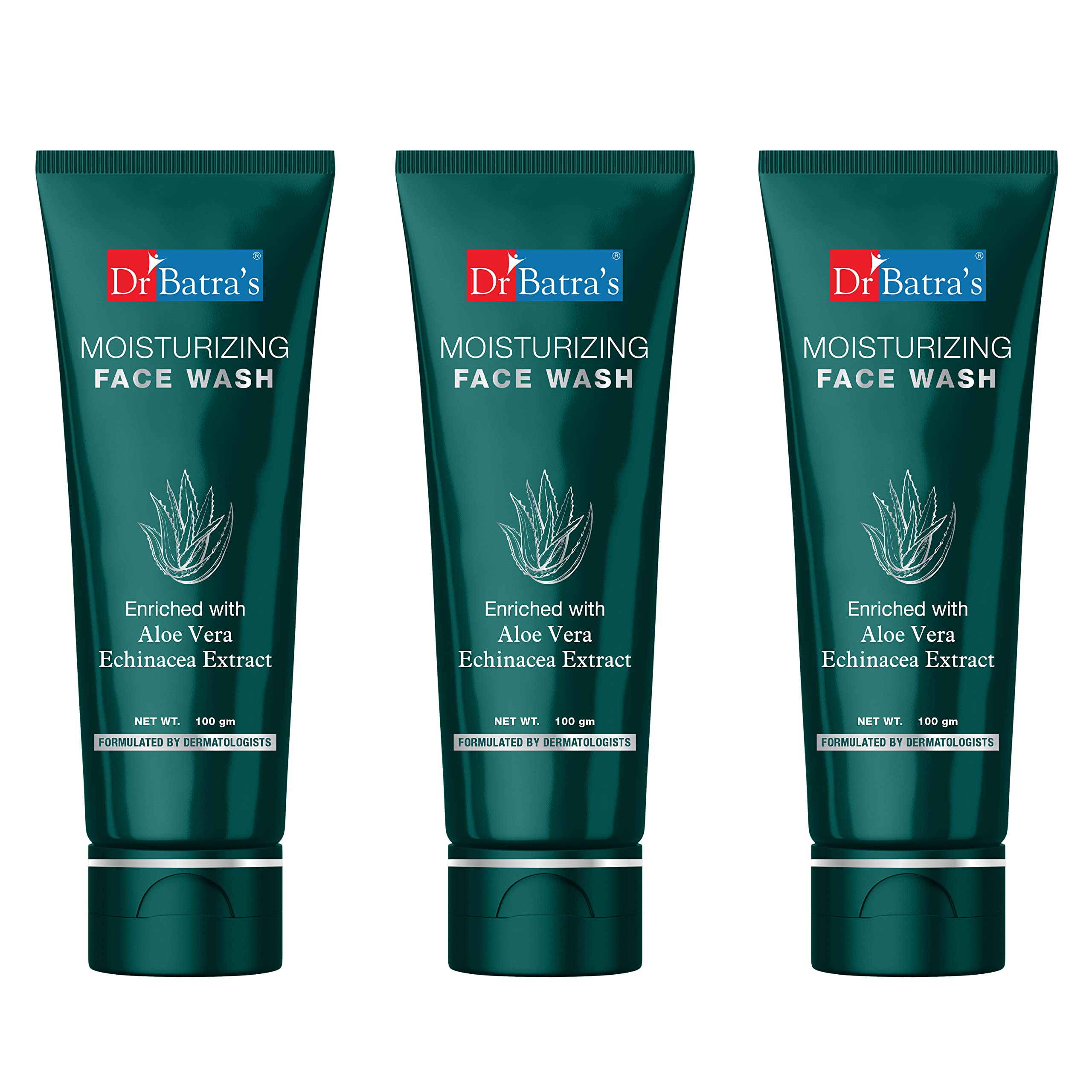 Dr BatraS Moisturizing Face Wash, Enriched With Aloe Vera & Echinacea, Face Wash For Balanced Moisture Level, Shield Against Dr