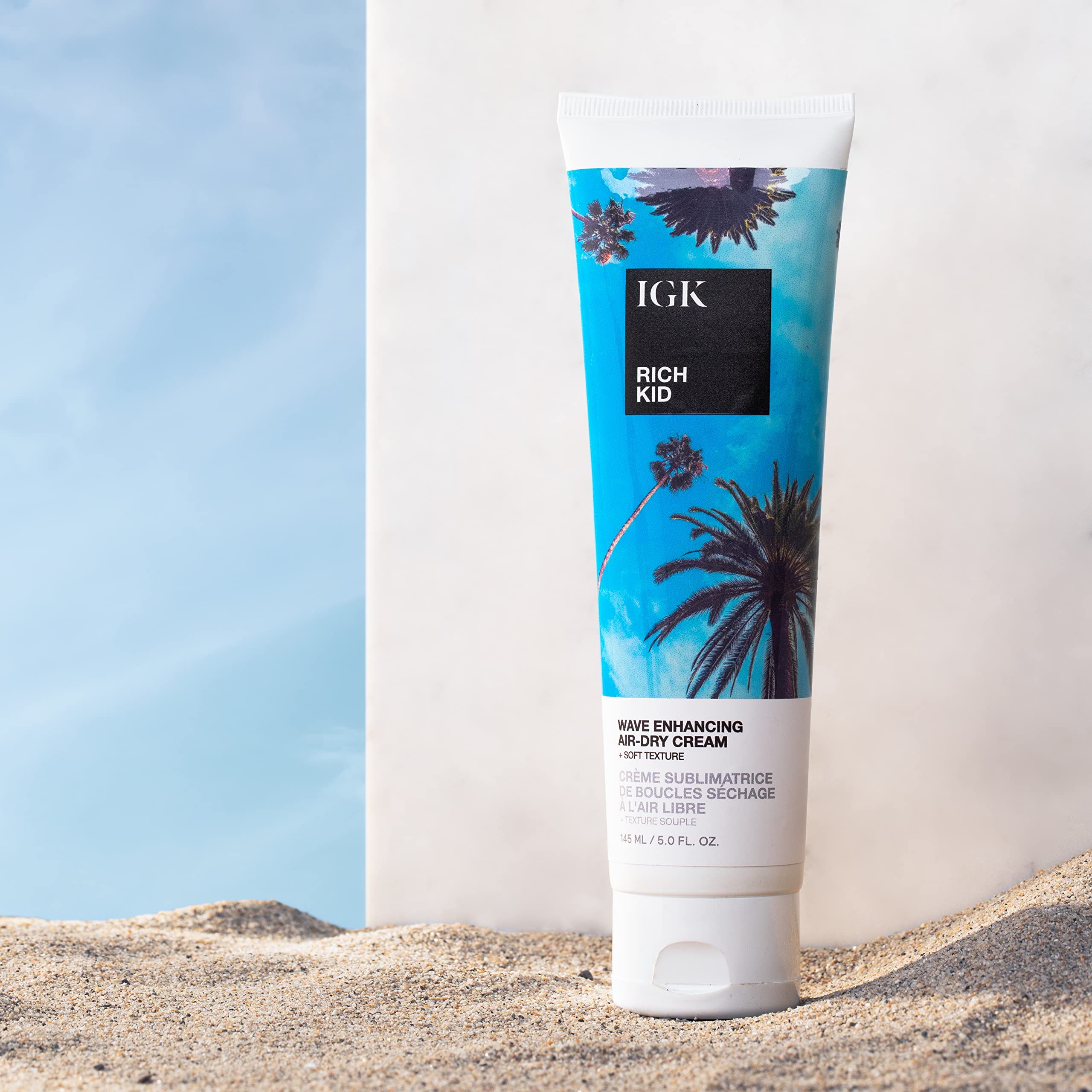 Igk Rich Kid Wave Enhancing Air-Dry Cream  Hold + Texture + Shine  Vegan + Cruelty Free  5 Oz