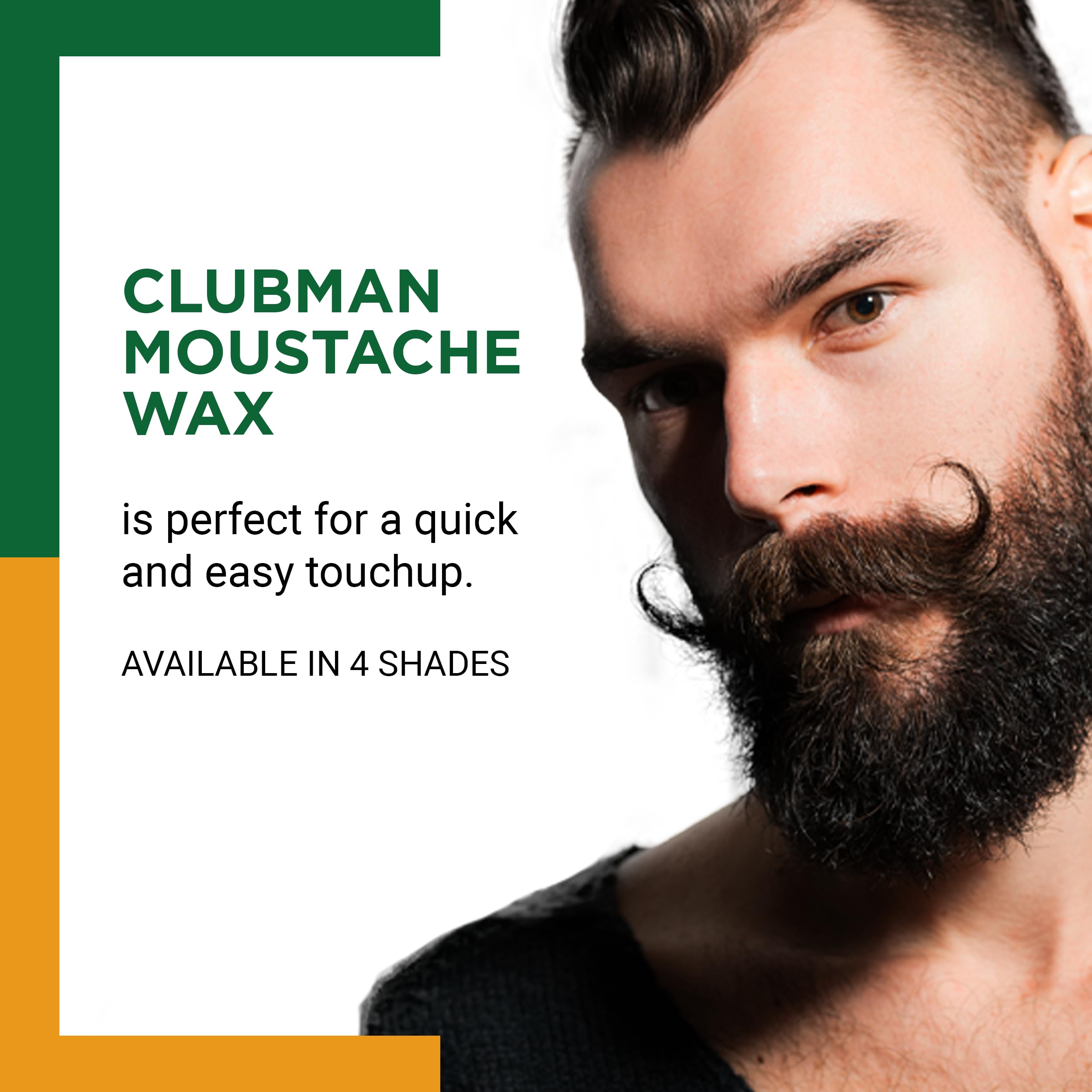 Clubman Moustache Wax - Neutral, 0.5 oz, Wax, Model 070639, Perfect for Styling and Grooming