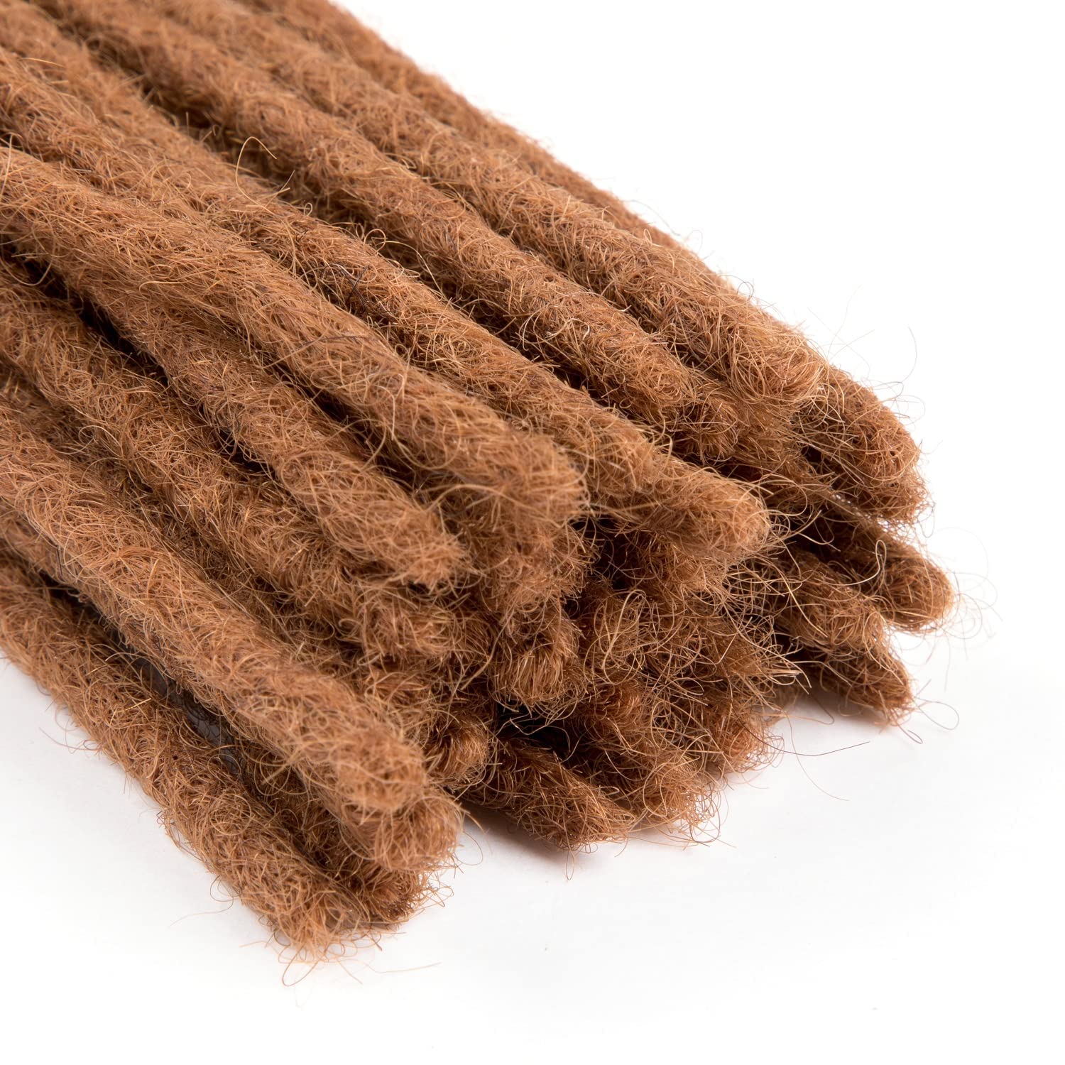 Teresa Small 0.4cm and Medium 0.8cm Width 100% Human Hair Dreadlock Extensions for Men/Women/Kids 0.4cm Width Full Hand-made Per
