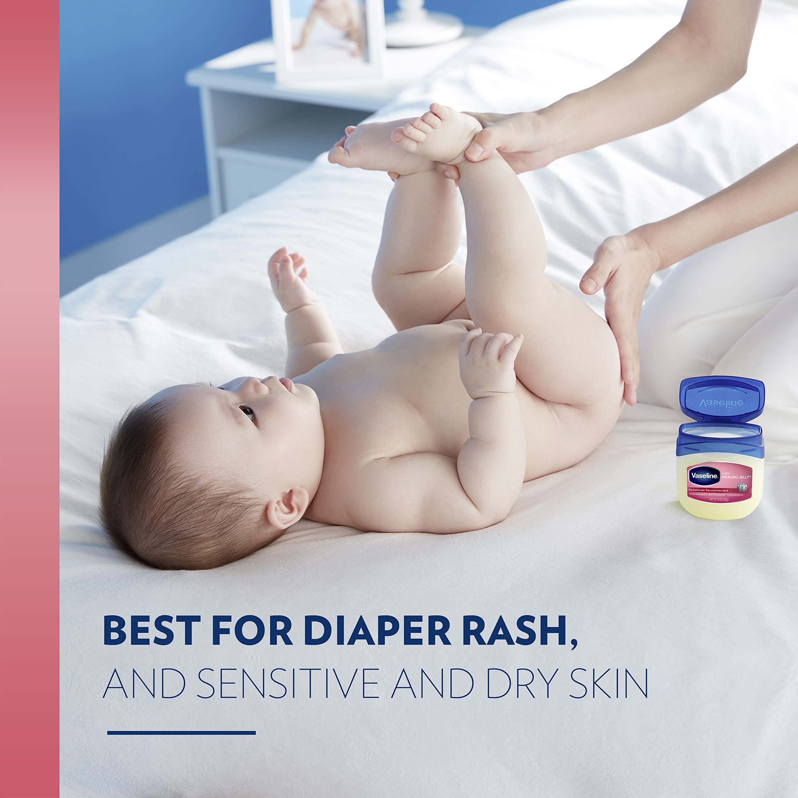 Vaseline Petroleum Jelly Baby Skincare Treats Dry Skin And Prevents Chaffed Skin From Diaper Rash Protective & Pure Hypoallergen