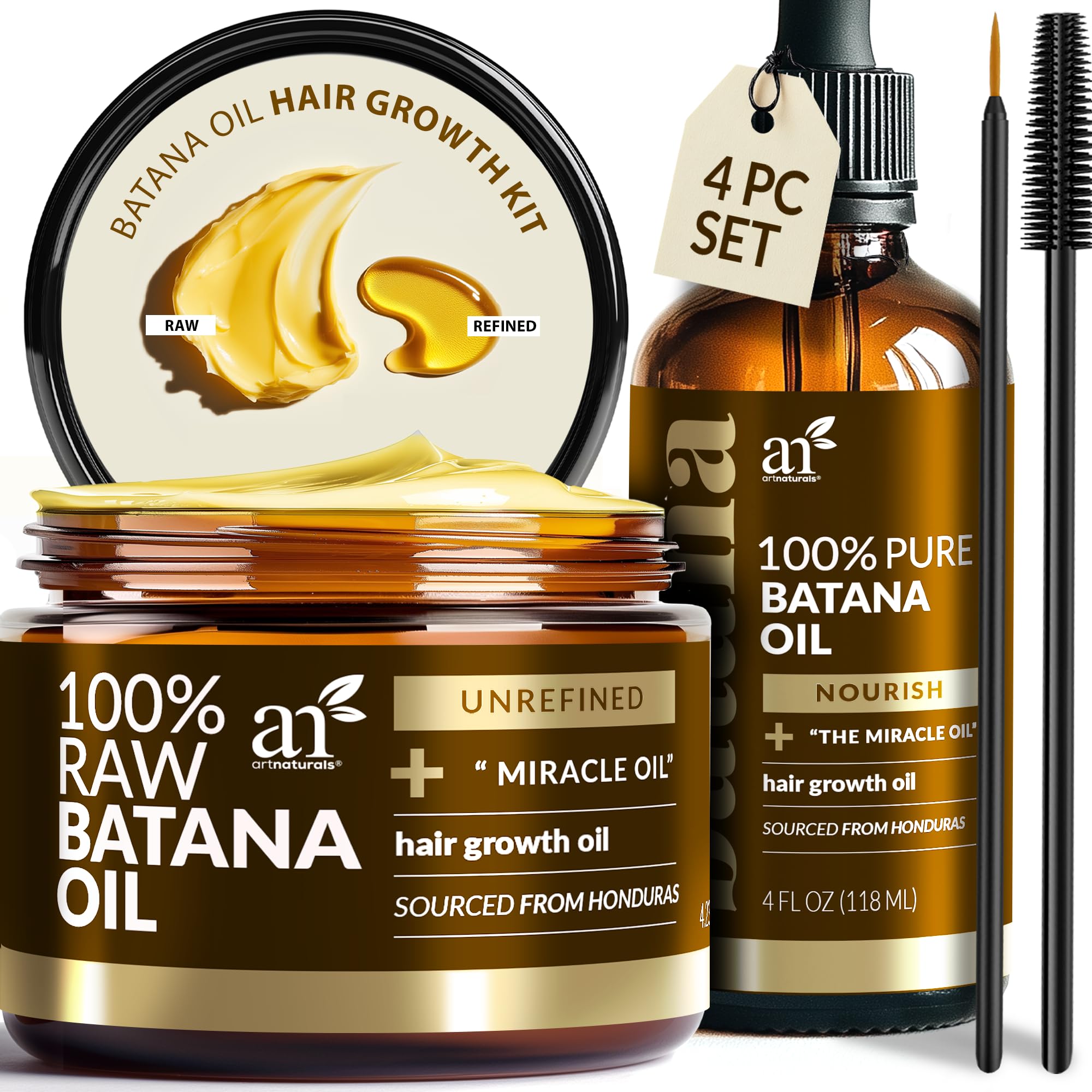 Artnaturals Batana Oil Hair Care Set, 4 Piece