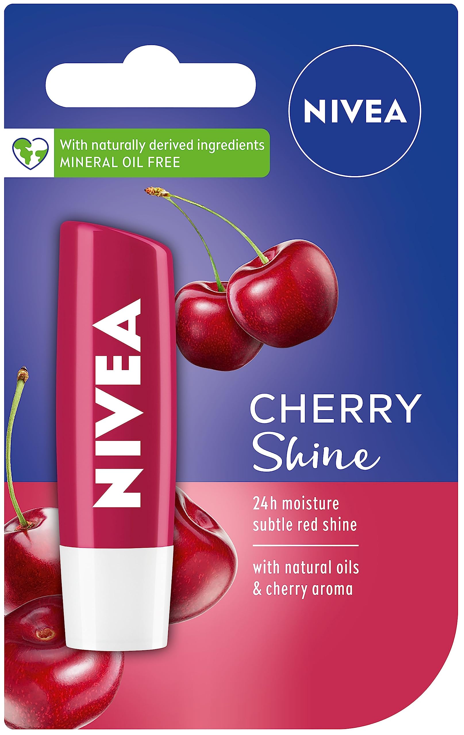 Nivea Cherry Lip Care - Tinted Red For Beautiful, Moisturized Lips - .17 Oz. Stick (Pack Of 6)