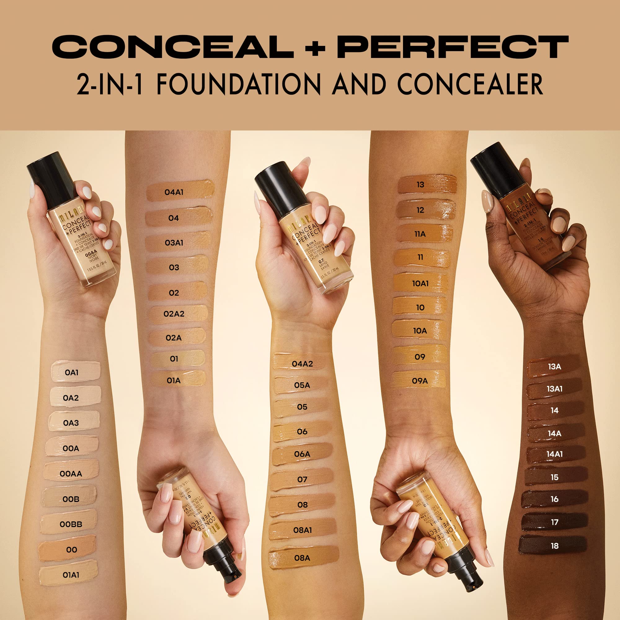 Conceal + Perfect 2-In-1 Foundation And Concealer 06A Deep Beige