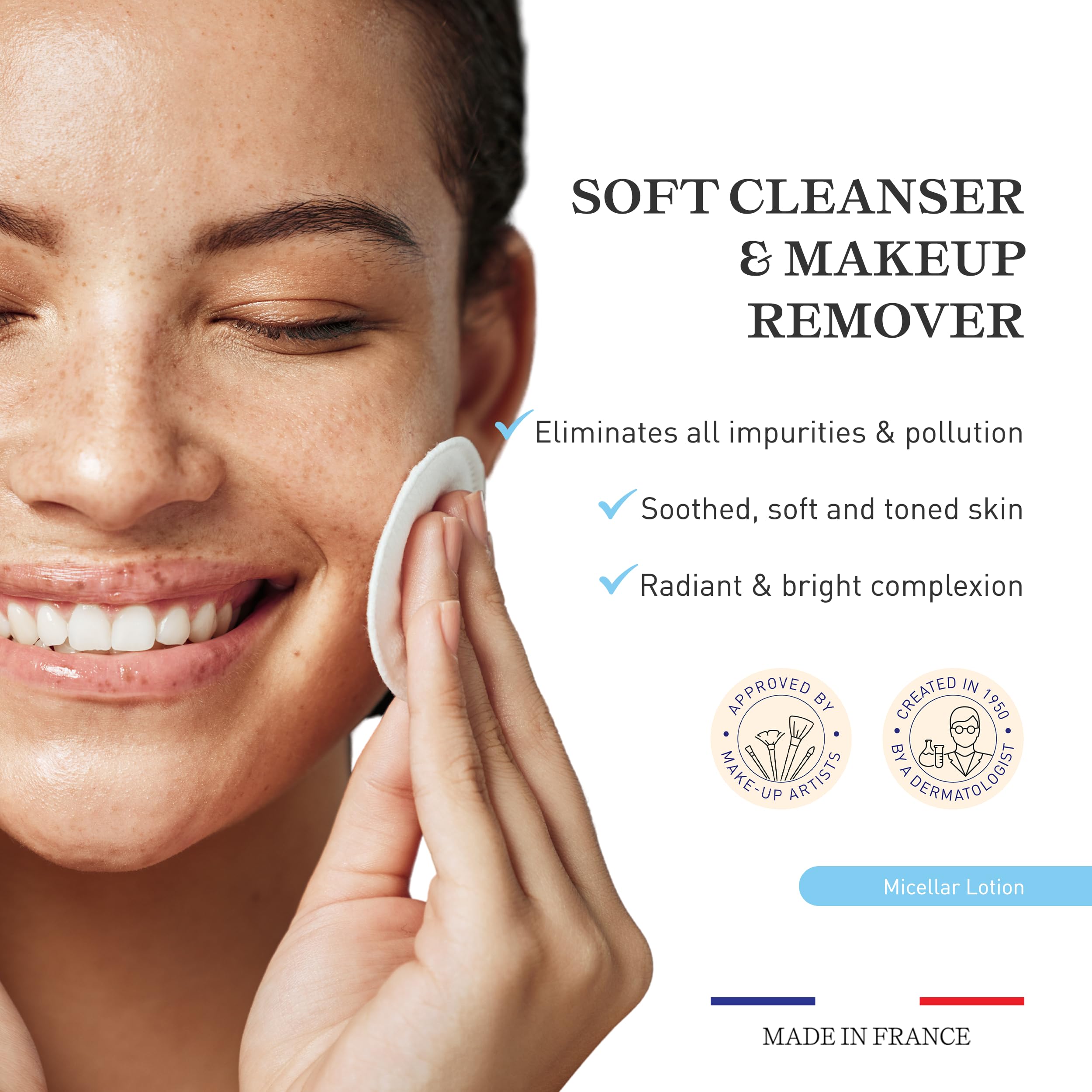 Embryolisse Gentle Micellar Lotion For Face And Eyes. Natural Floral Water Makeup Remover & Cleansing Care With Chamomile, Cornf