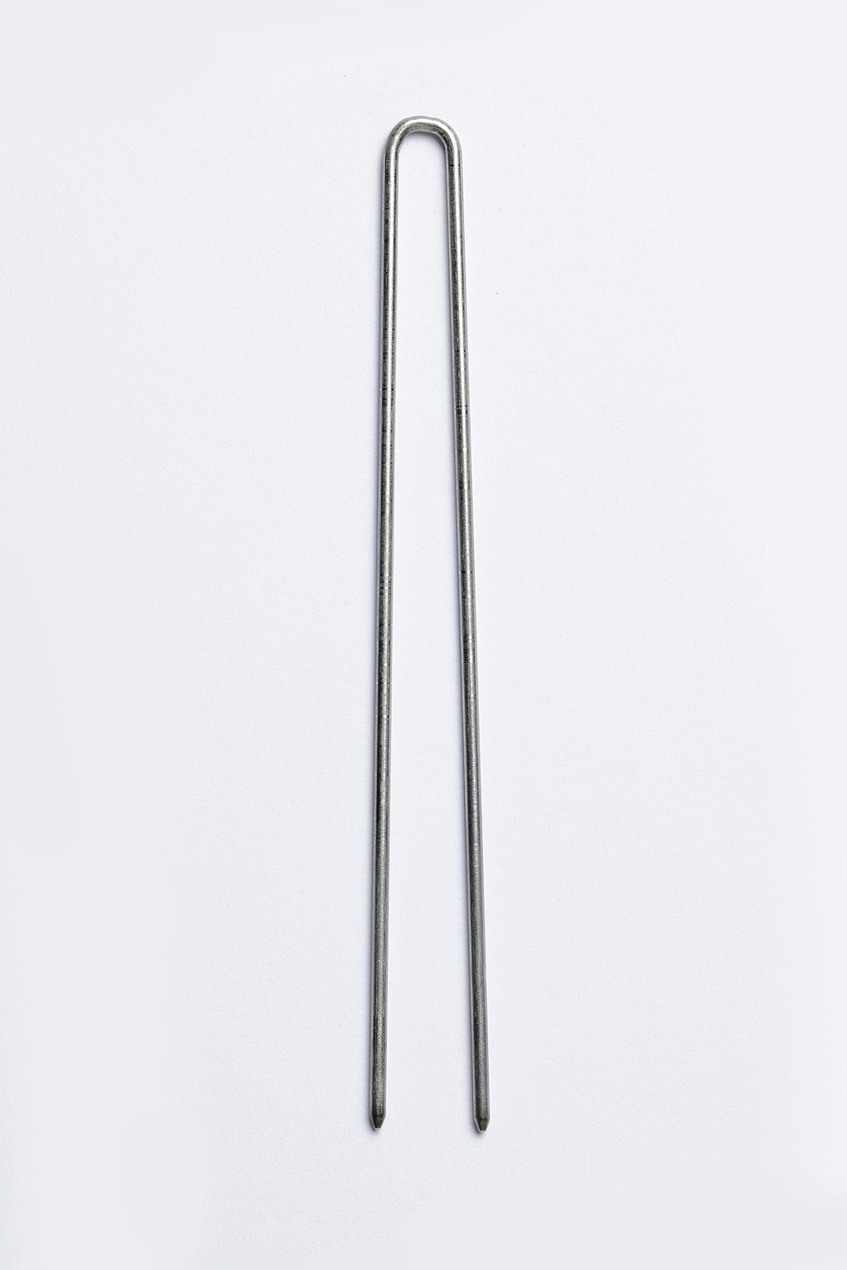 AMISH VALLEY PRODUCTS Stainless Steel Heavy Duty Snagless Hairpins, 3 Inch, Silver, Pack of 12