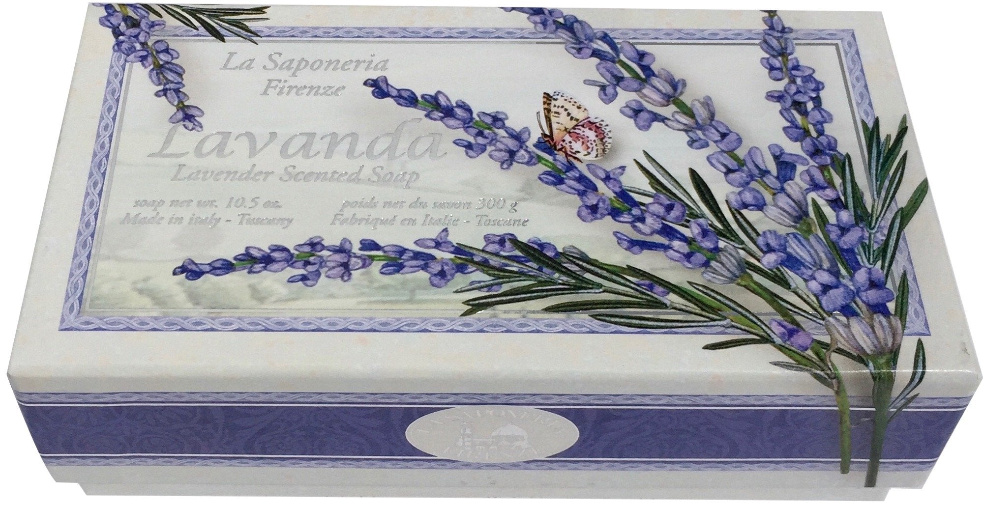 Bath Soap La Saponeria Firenze by Saponificio Artigianale Fiorentino Italian Spa Cleanser Made In Tuscany 10.5 Ounce Decorative 