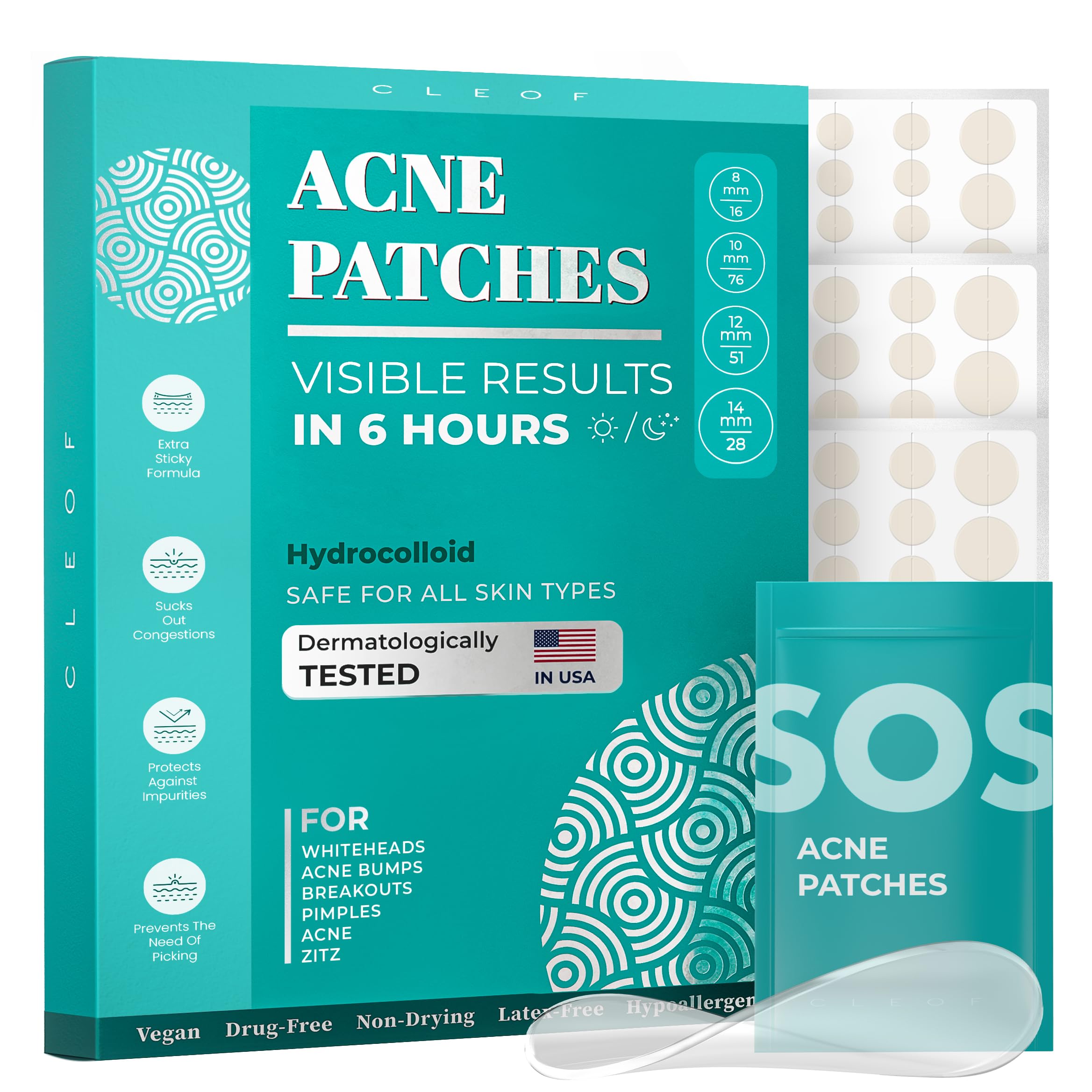 Pimple Patches (Made in Korea) for Face & Body - Overnight Treatment - Acne Patch for Zits, Bumps, Spots, Pimples, Whiteheads - 