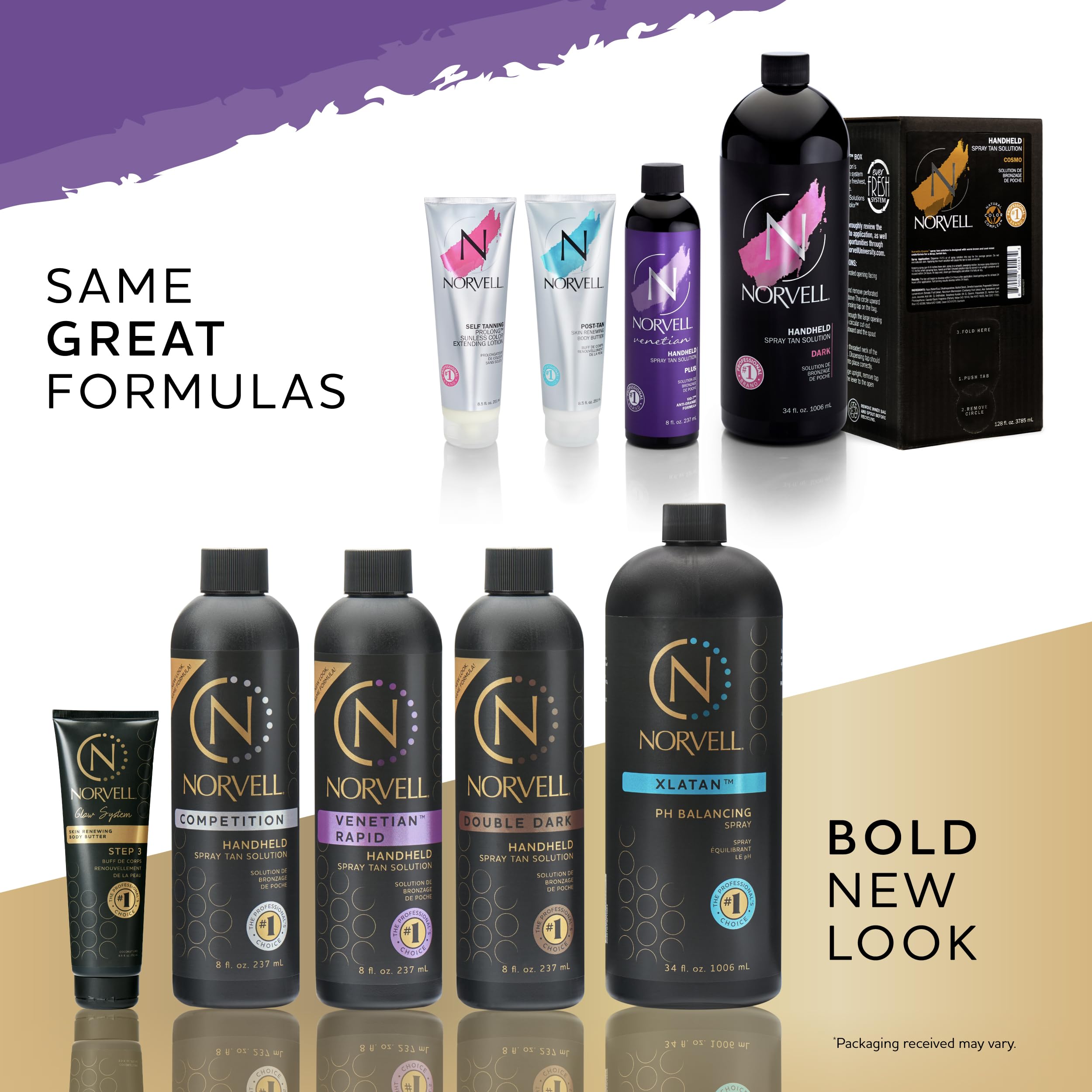 Norvell Venetian Sunless Tanning Bundle: Self Tanner Spray Solution Mist With Bronzer For Instant Sun Kissed Glow, 7 Fl. Oz. And
