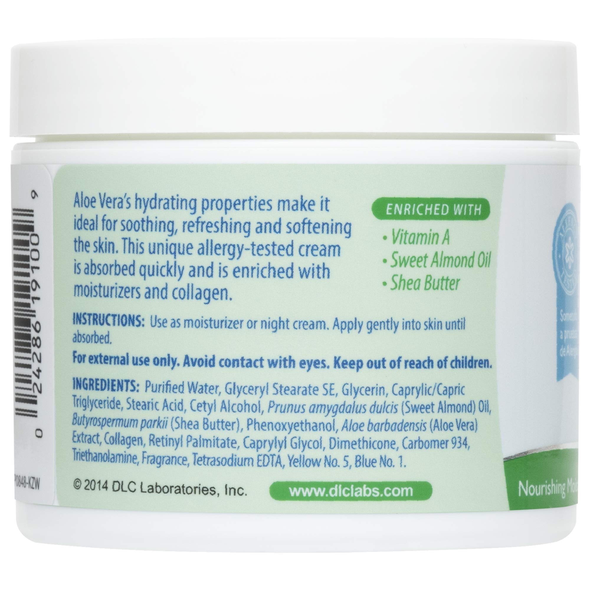 De La Cruz Aloe Vera Face Moisturizer - Natural Aloe Cream For Face, Hands And Body, 4Oz