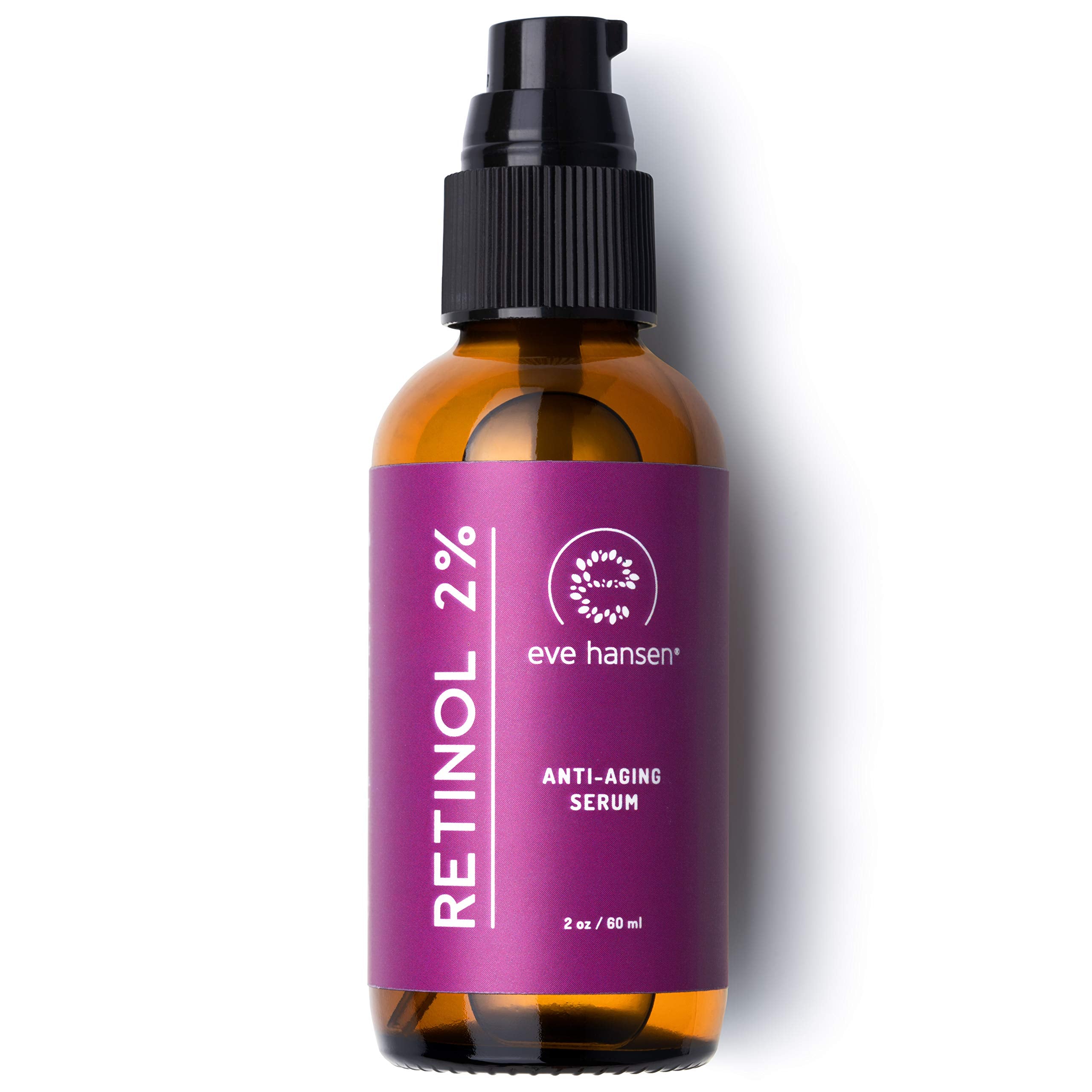 Eve Hansen Retinol Serum for Face 2% | (2oz) Facelift in a Bottle Wrinkle Filler Pore Minimizer Anti Aging Serum | Organic Retin