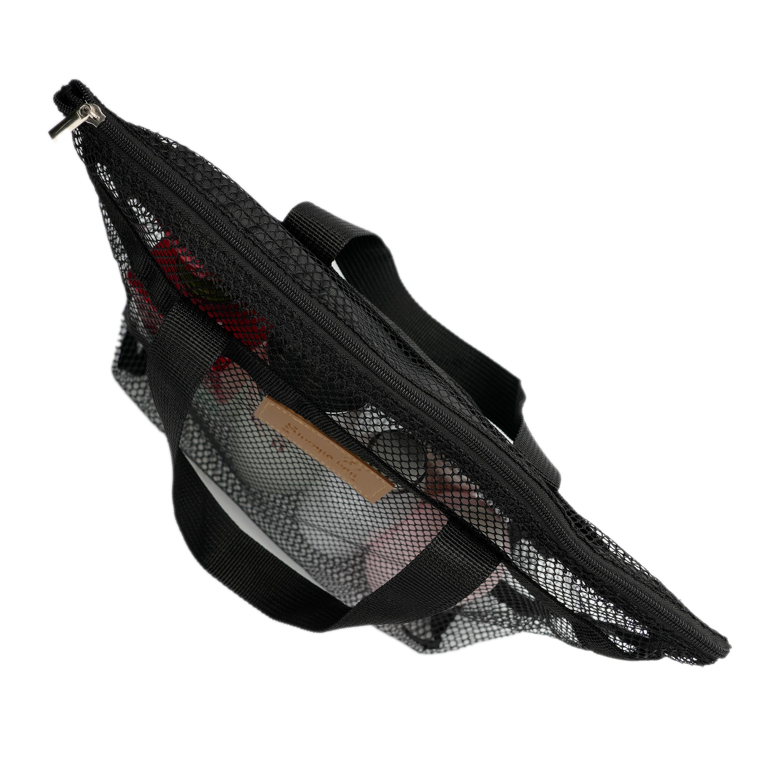 Topasion Mesh Shower Caddy Bag Portable Hanging Toiletry And Bath Organizer With Zipper For Travel, Gym, Camping, College Dorms,